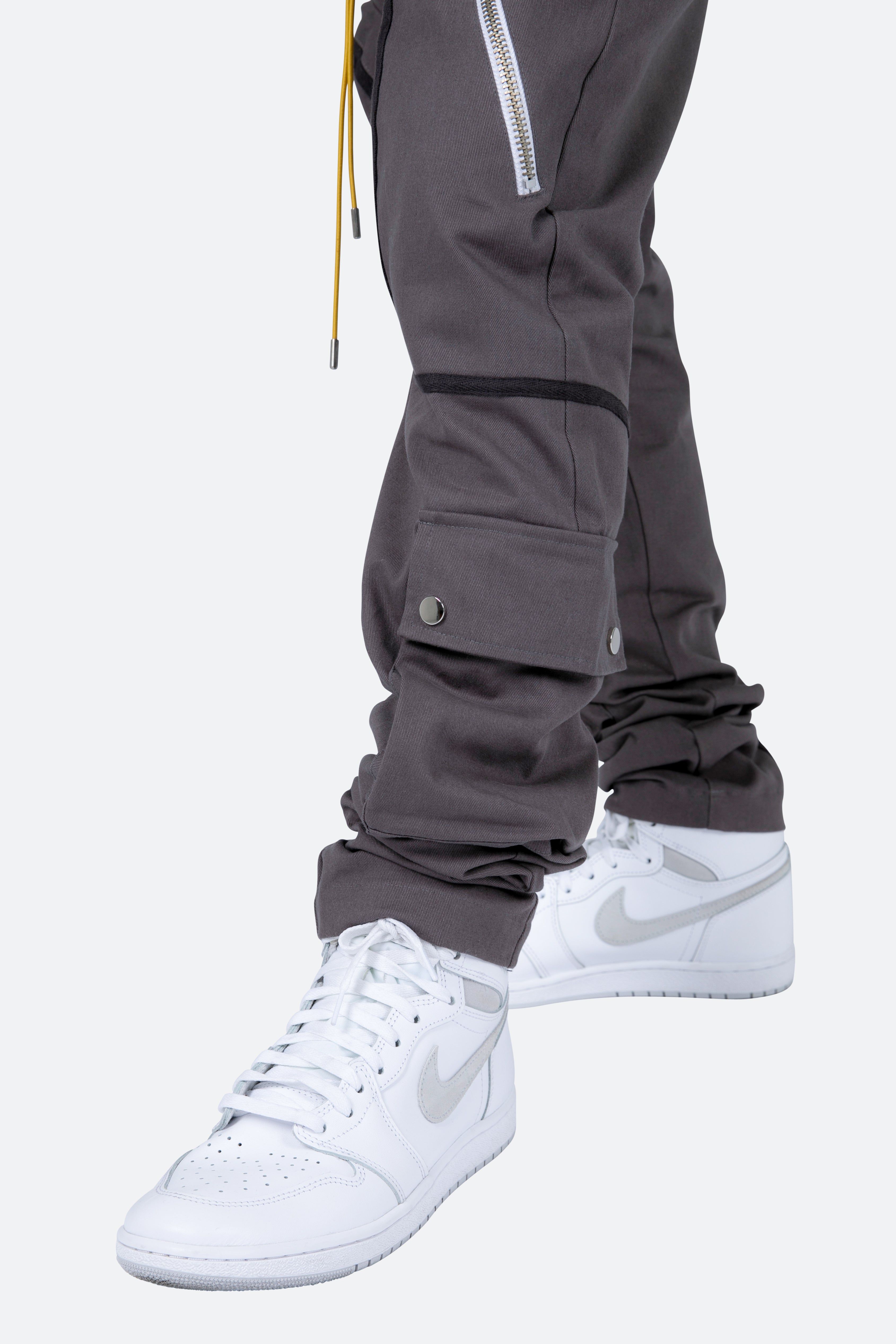 Contrast Taped Cargo Pants - Charcoal Grey sold by MNML product image thumbnail 8
