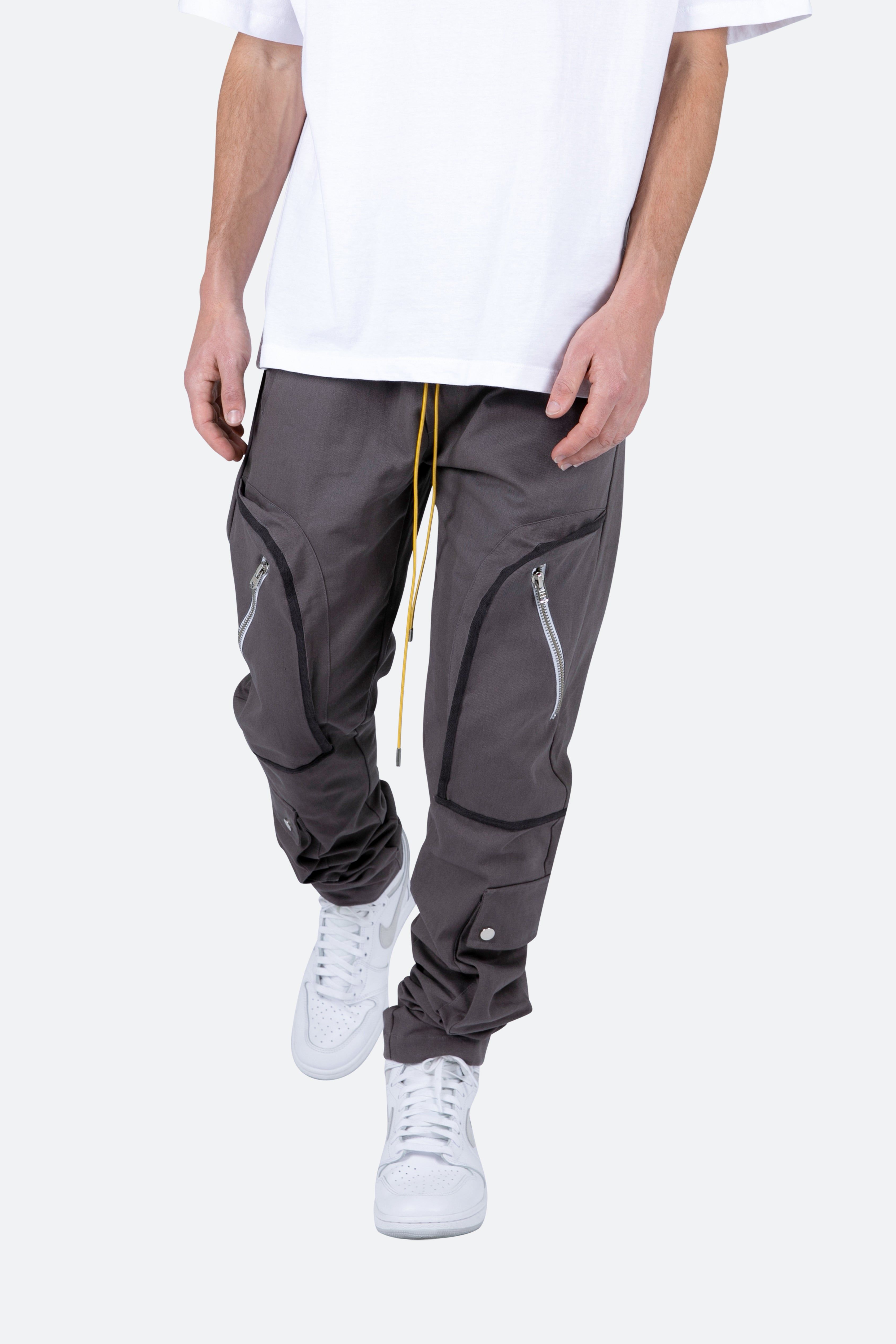 Contrast Taped Cargo Pants - Charcoal Grey sold by MNML product image thumbnail 6
