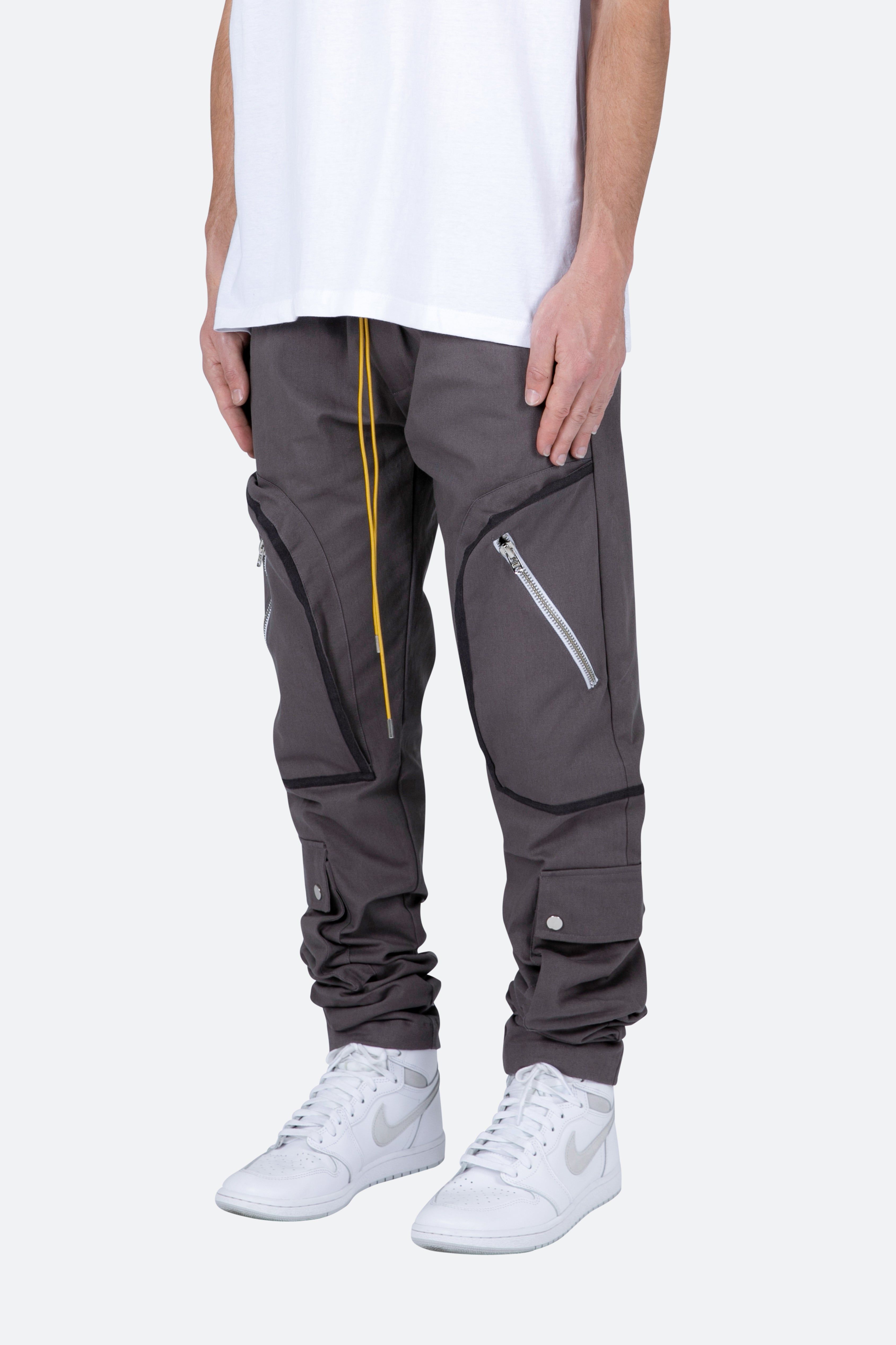 Contrast Taped Cargo Pants - Charcoal Grey sold by MNML product image thumbnail 3