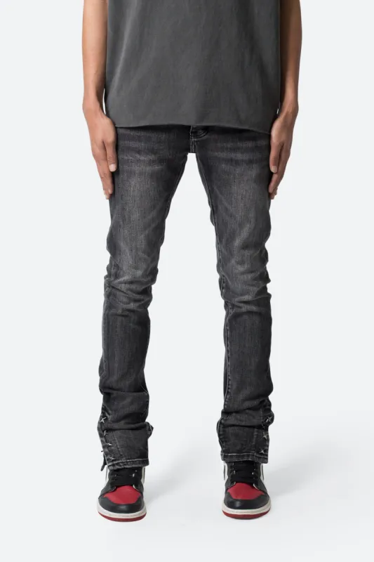 M588 Snap Slim Denim - Washed Black sold by MNML