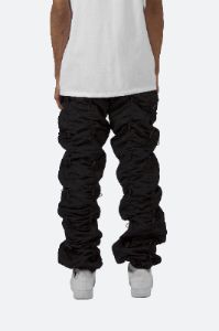 Bungee Cord Pants - Black/Black sold by MNML