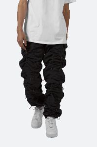 Bungee Cord Pants - Black/Black sold by MNML