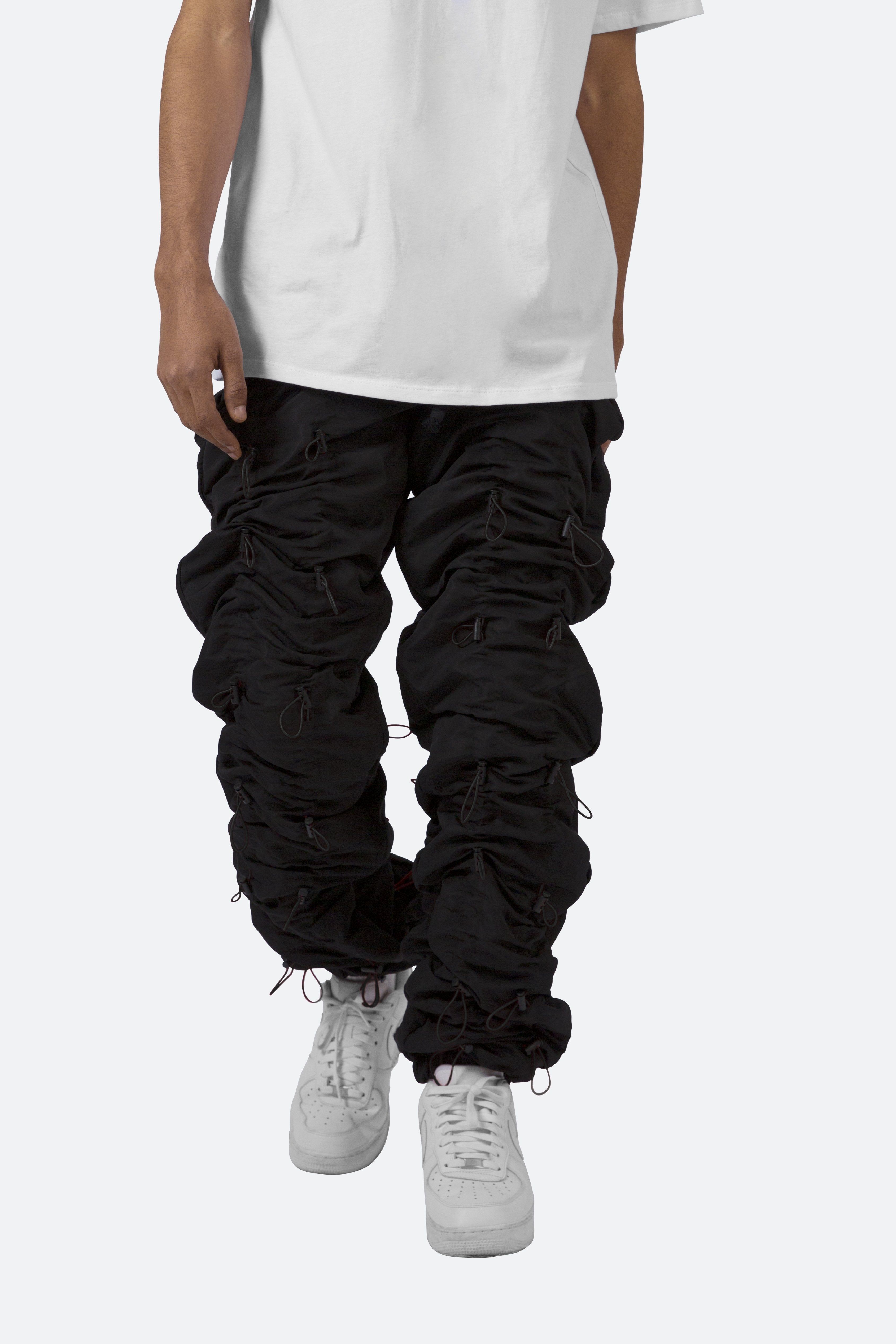 Bungee Cord Pants - Black/Black sold by MNML product image thumbnail 7