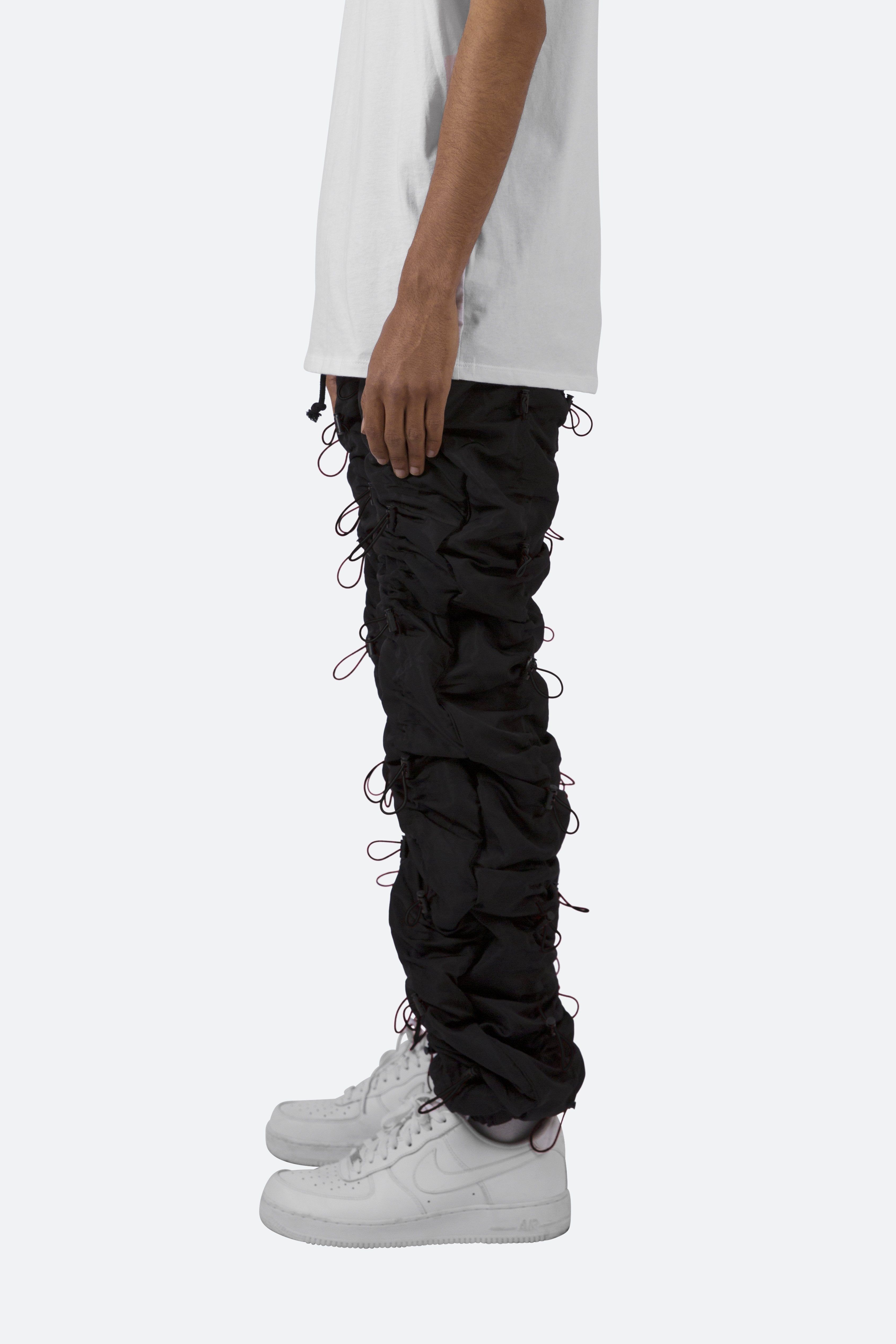 Bungee Cord Pants - Black/Black sold by MNML product image thumbnail 5