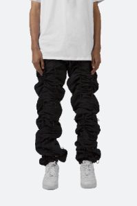 Bungee Cord Pants - Black/Black sold by MNML