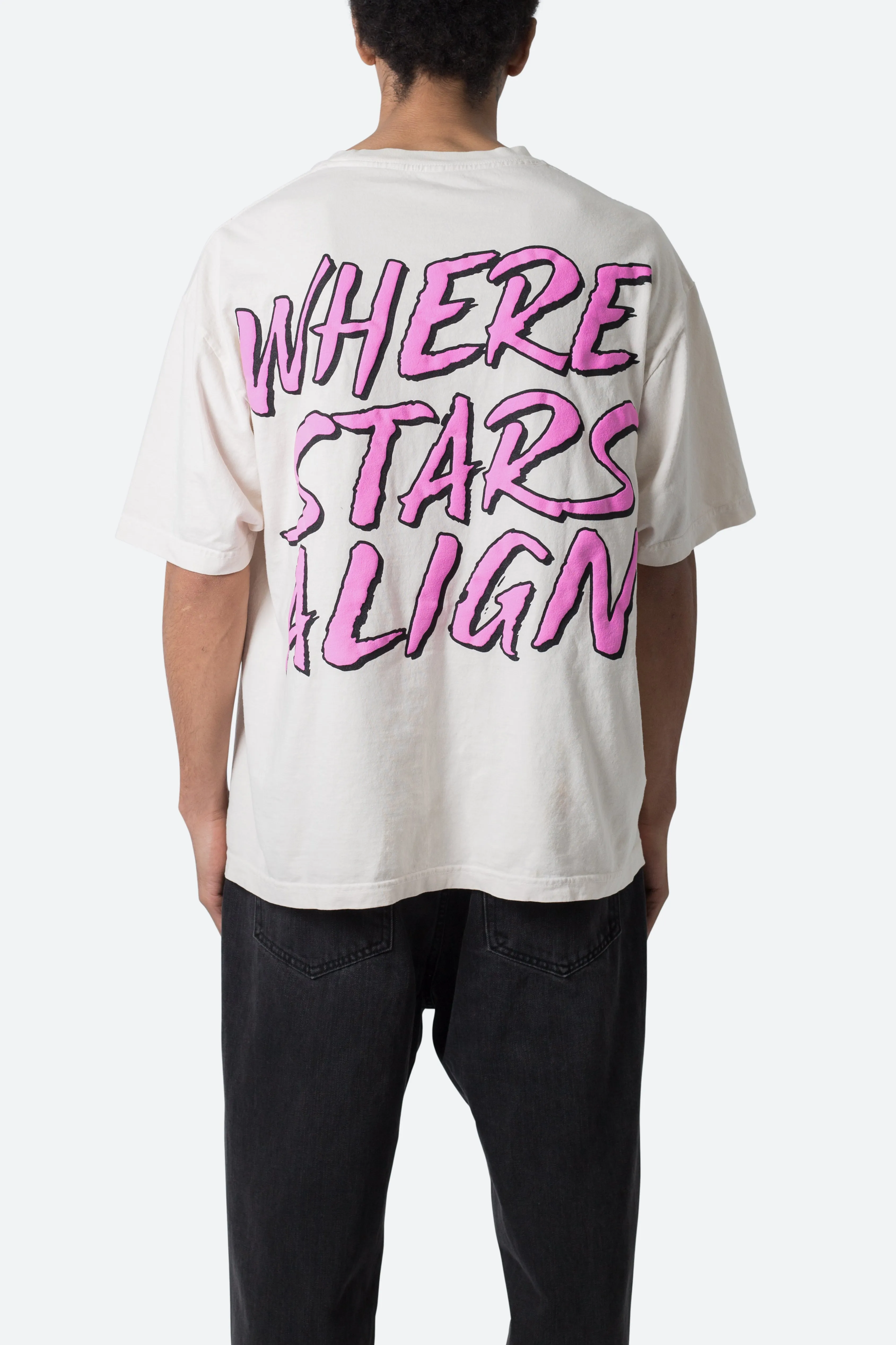 Stars Align Tee - Off White sold by MNML product image thumbnail 5