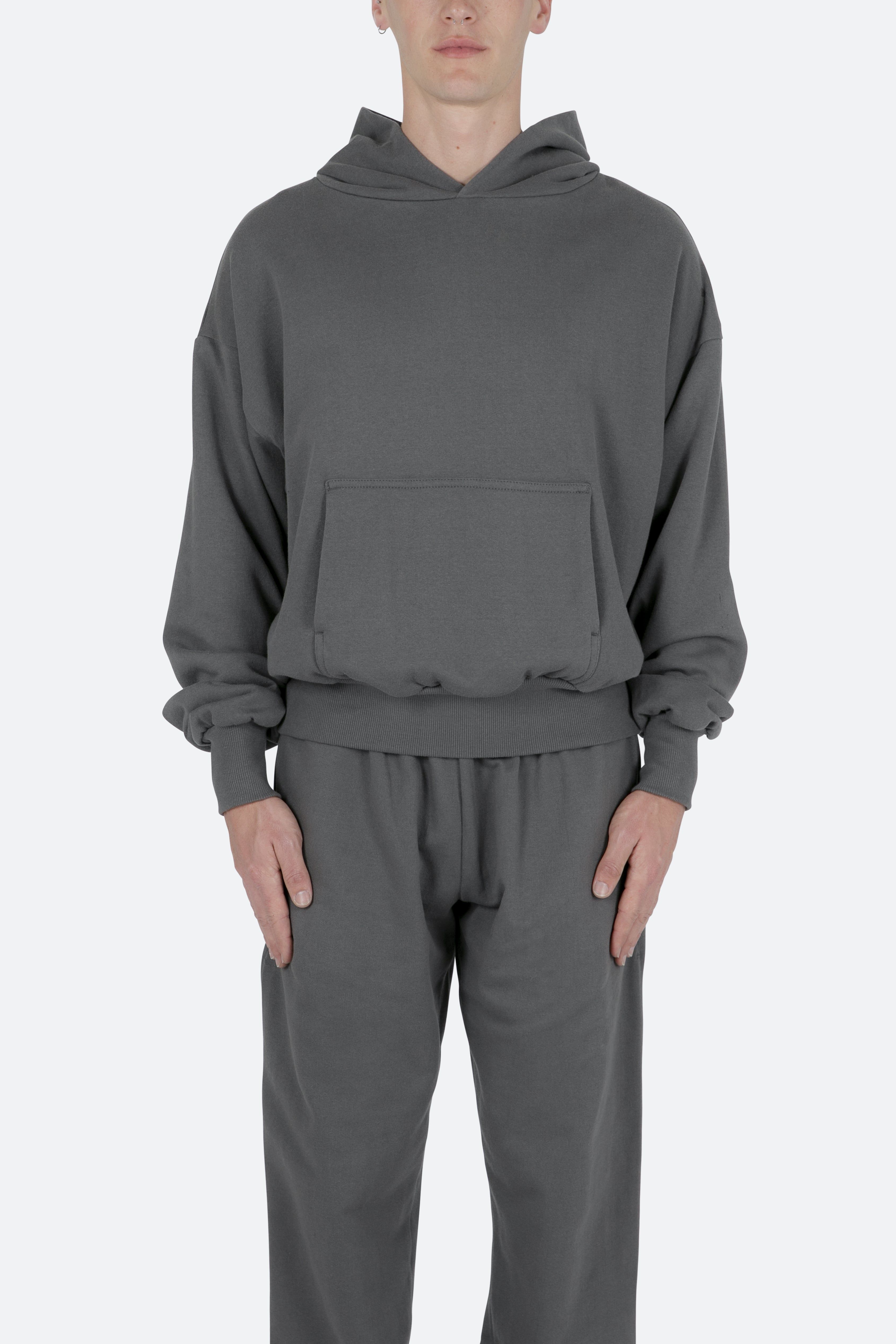 Double Layer Hoodie - Charcoal Grey sold by MNML product image thumbnail 3