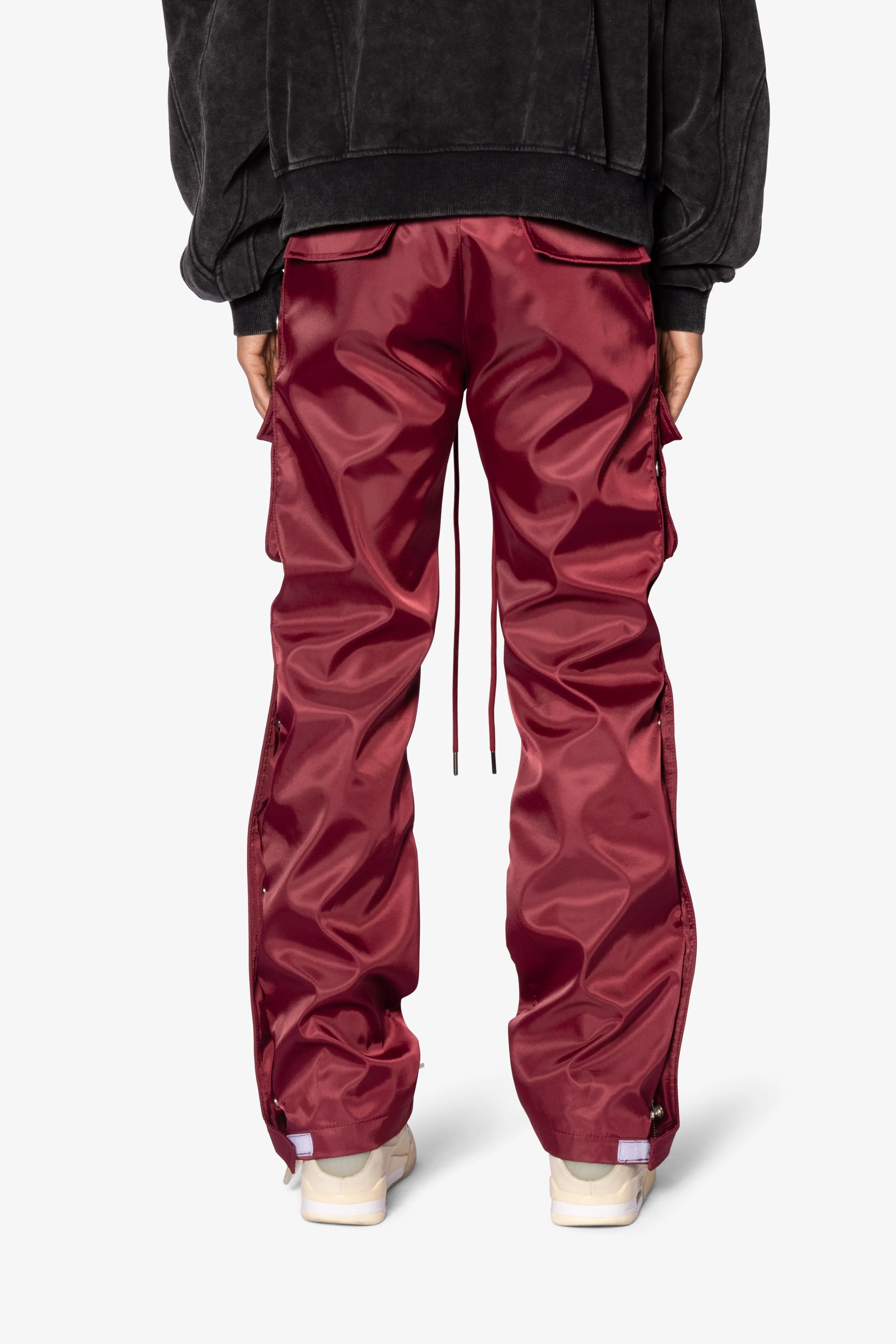Snap Front Cargo Pants - Red sold by MNML product image thumbnail 5