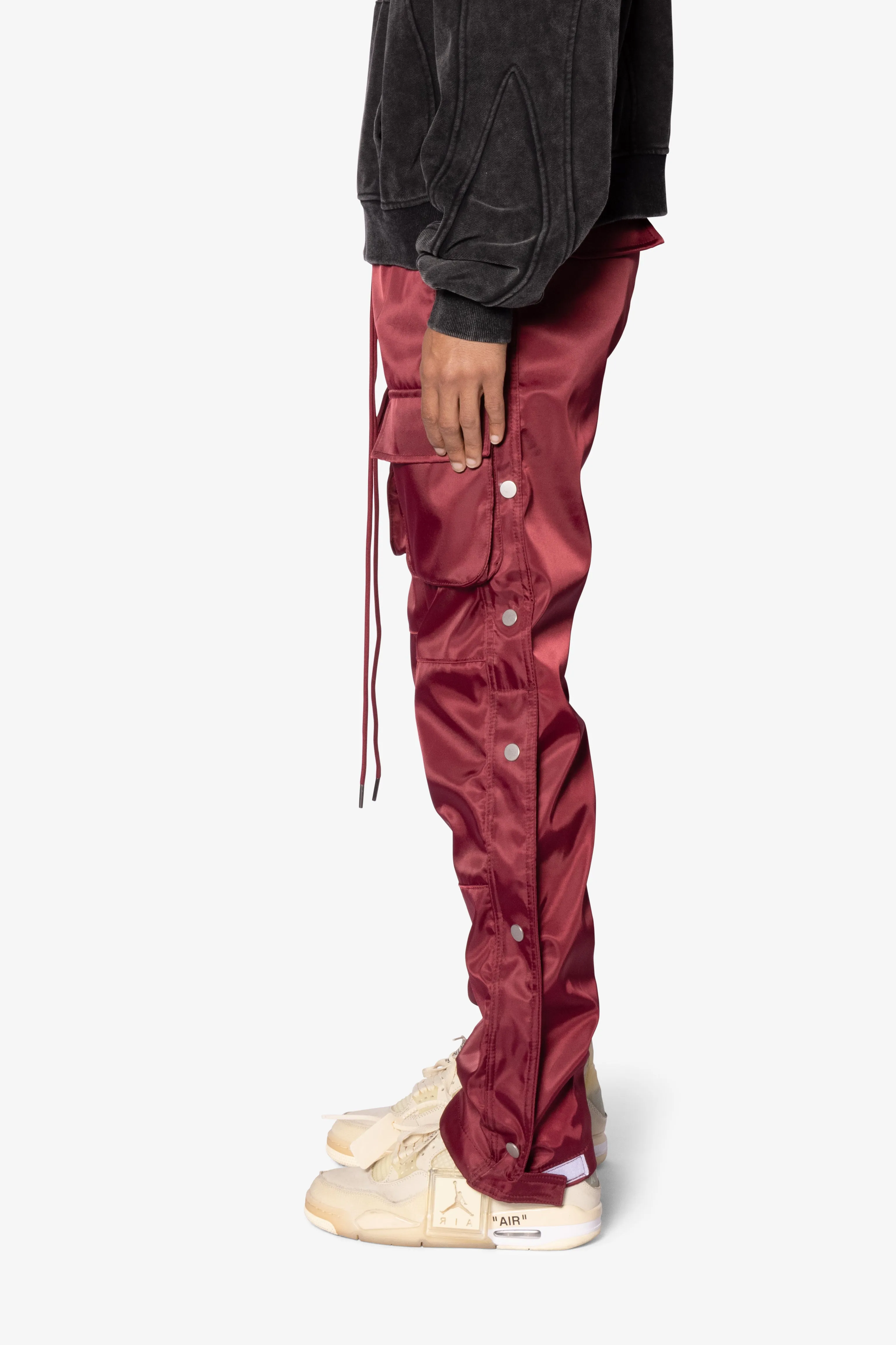 Snap Front Cargo Pants - Red sold by MNML product image thumbnail 4