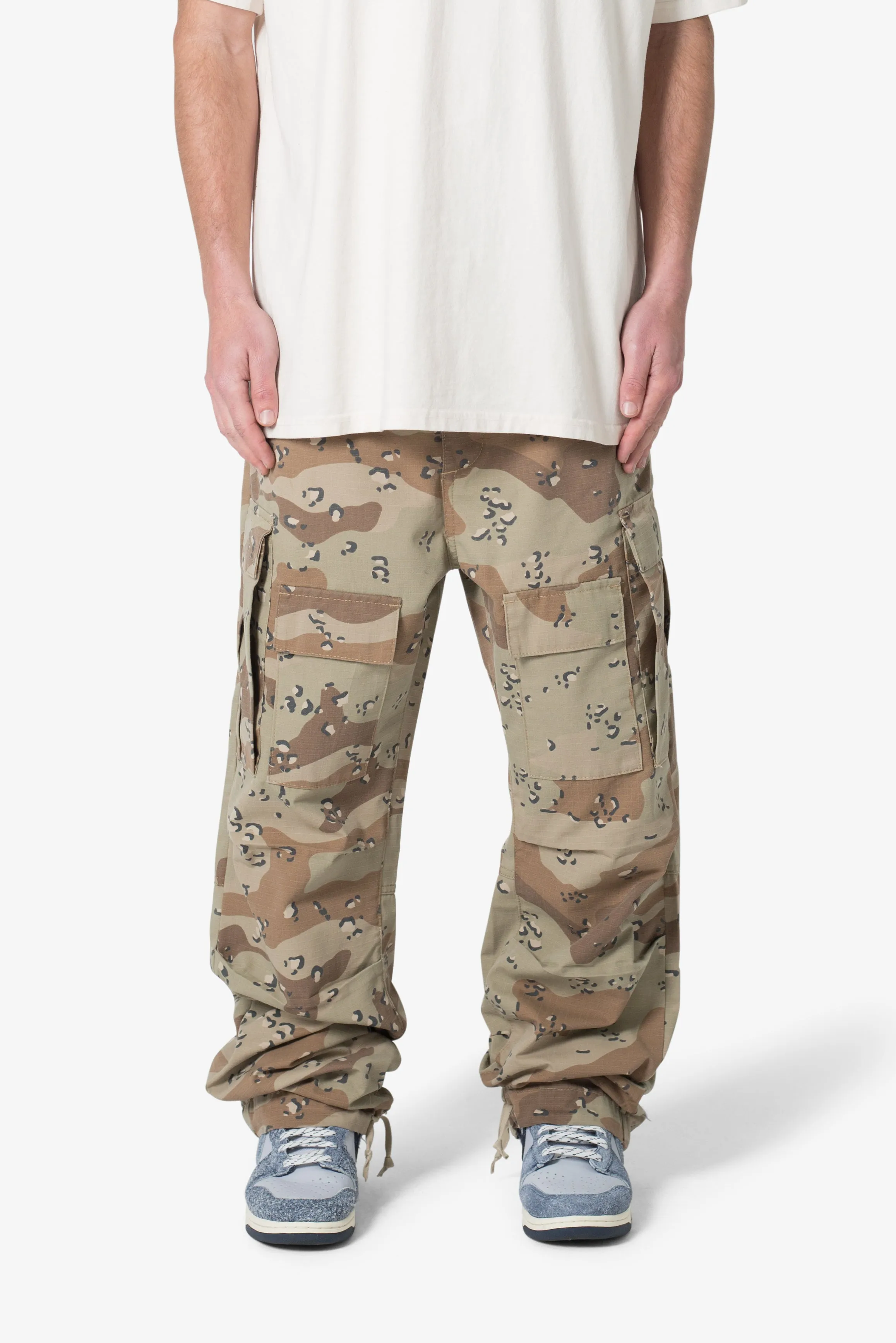 Ultra Baggy Cargo Pants - Desert Camo sold by MNML