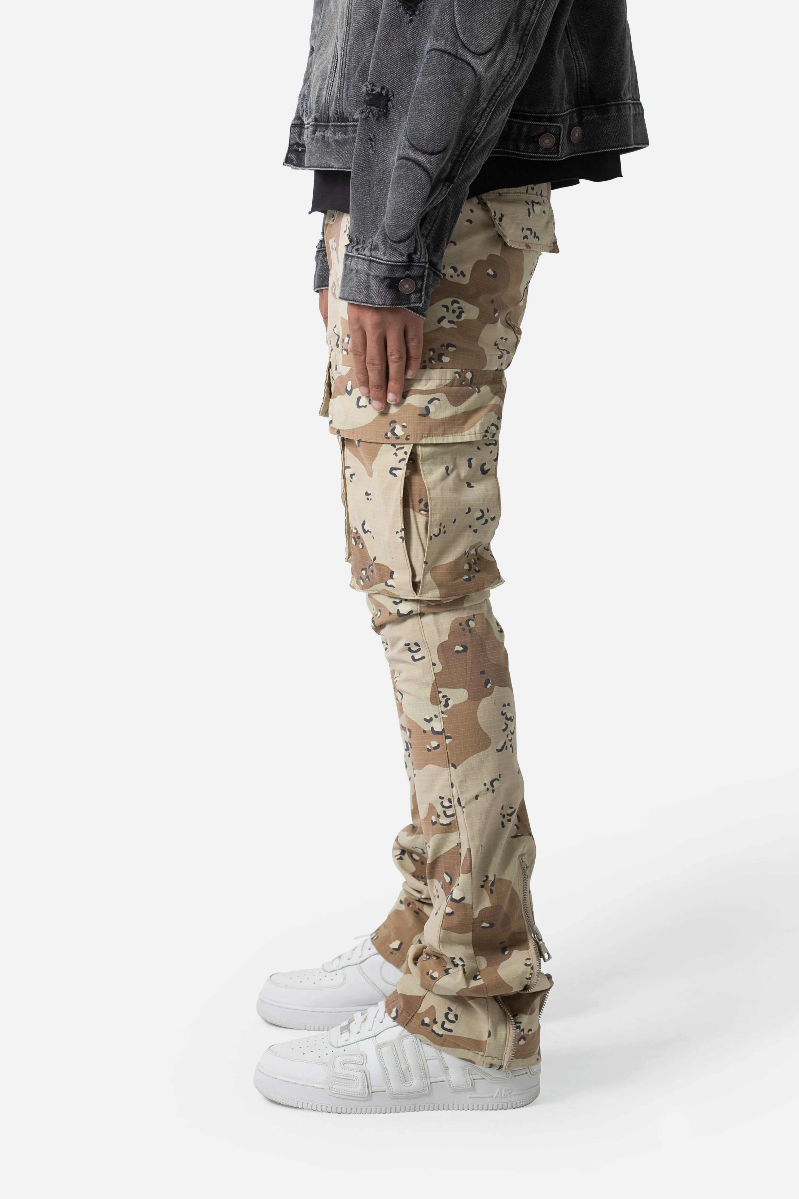 X515 Convertible Skinny Cargo Denim - Desert Camo sold by MNML product image thumbnail 5