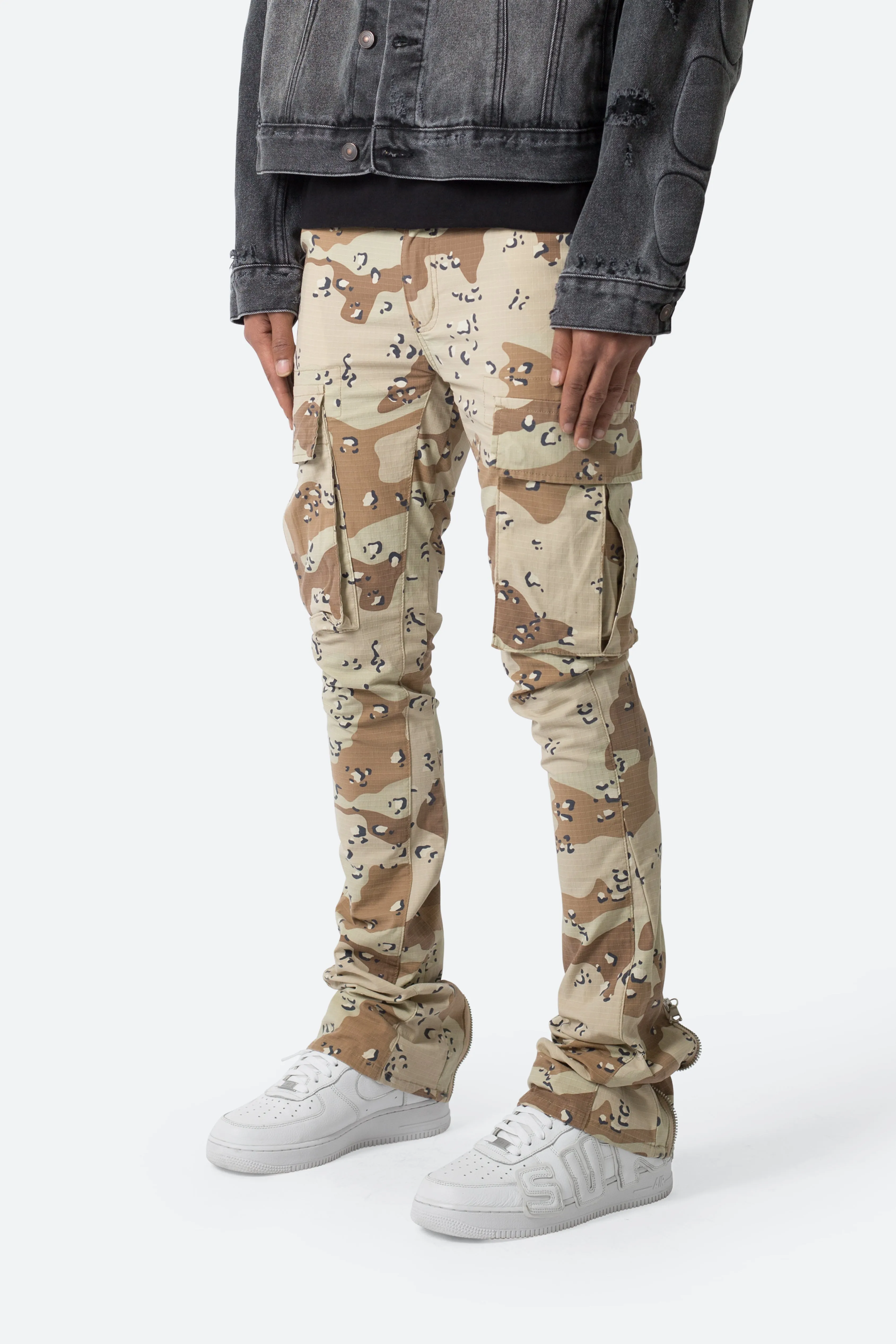X515 Convertible Skinny Cargo Denim - Desert Camo sold by MNML product image thumbnail 4