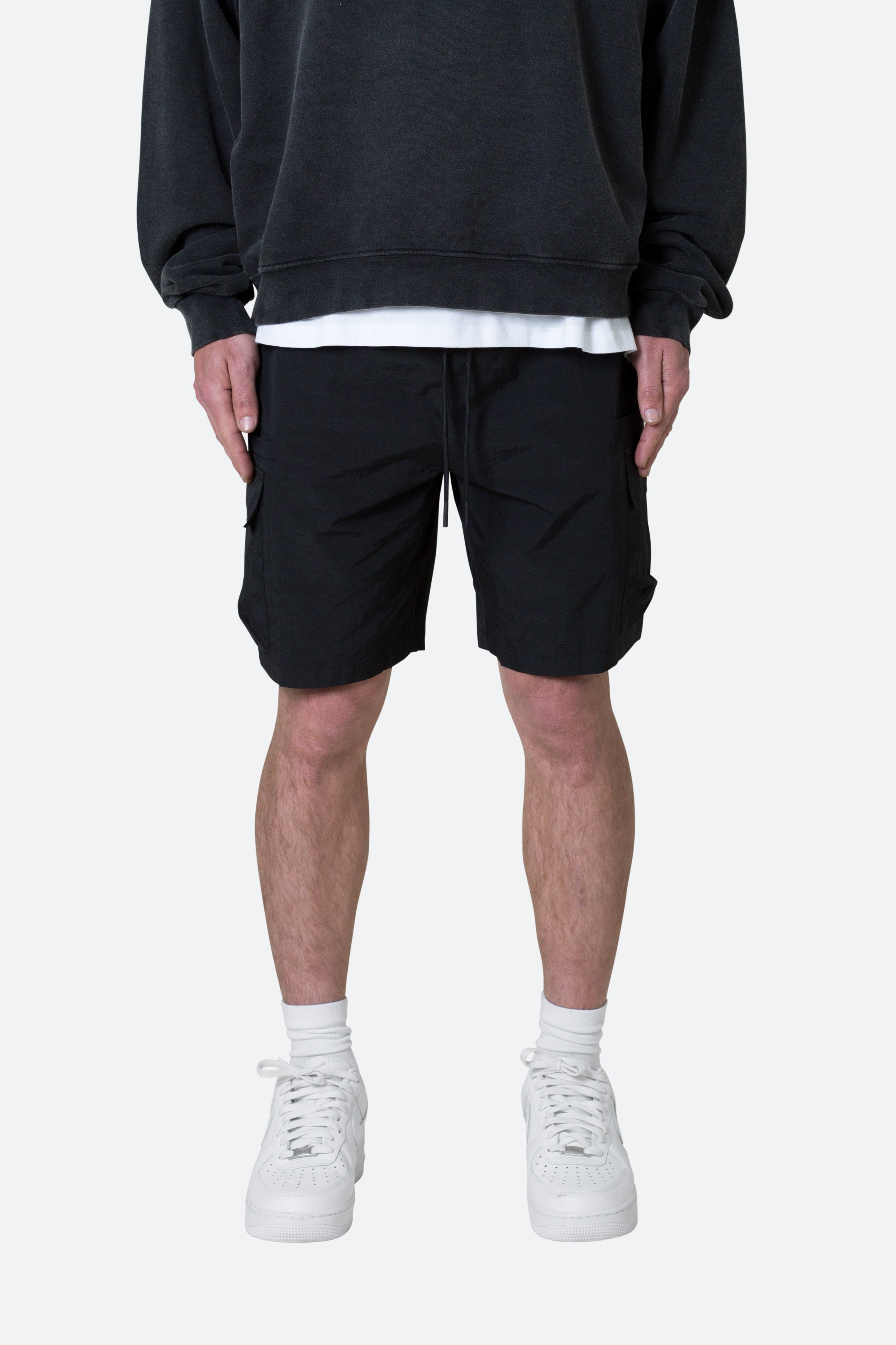 Nylon Side Cargo Shorts - Black sold by MNML product image thumbnail 3
