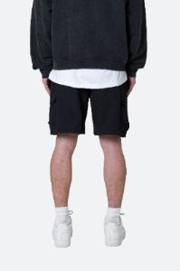 Nylon Side Cargo Shorts - Black sold by MNML