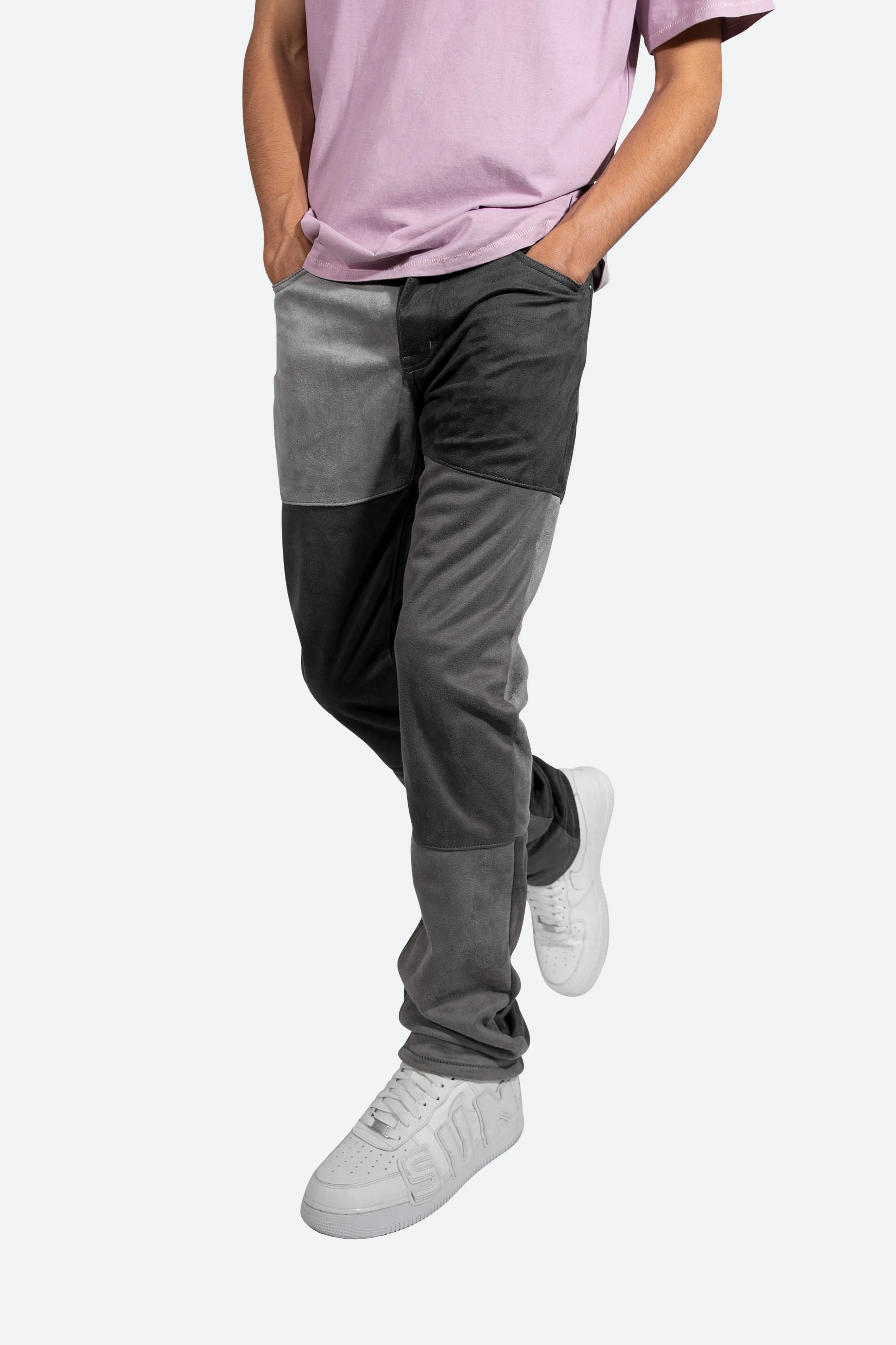 D354 Patchwork Straight Denim - Black sold by MNML product image thumbnail 2