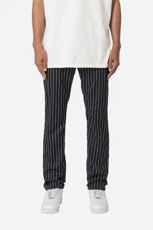 Pinstripe Pants - Black/White sold by MNML