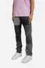 D354 Patchwork Straight Denim - Black sold by MNML