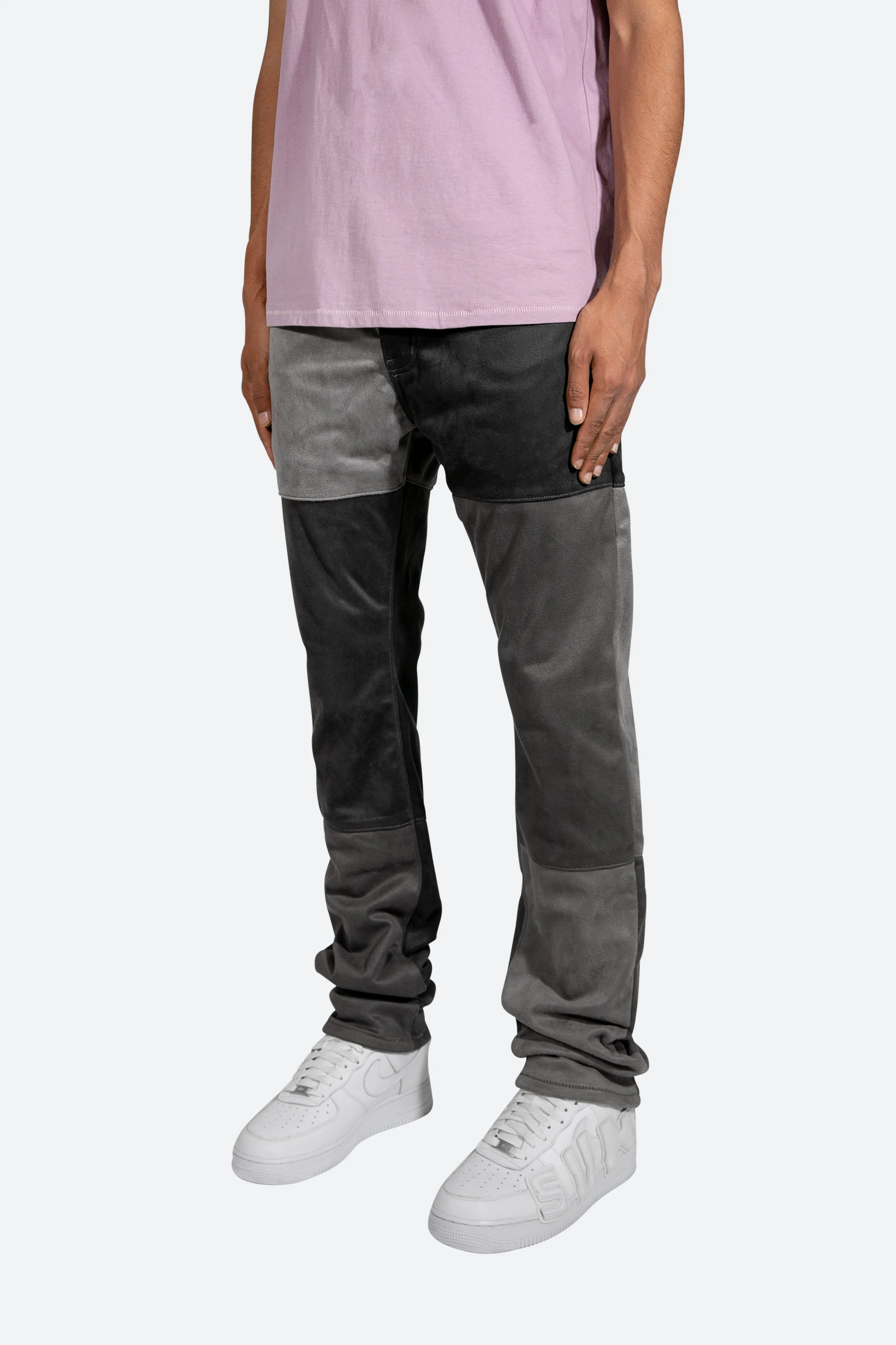 D354 Patchwork Straight Denim - Black sold by MNML product image thumbnail 4