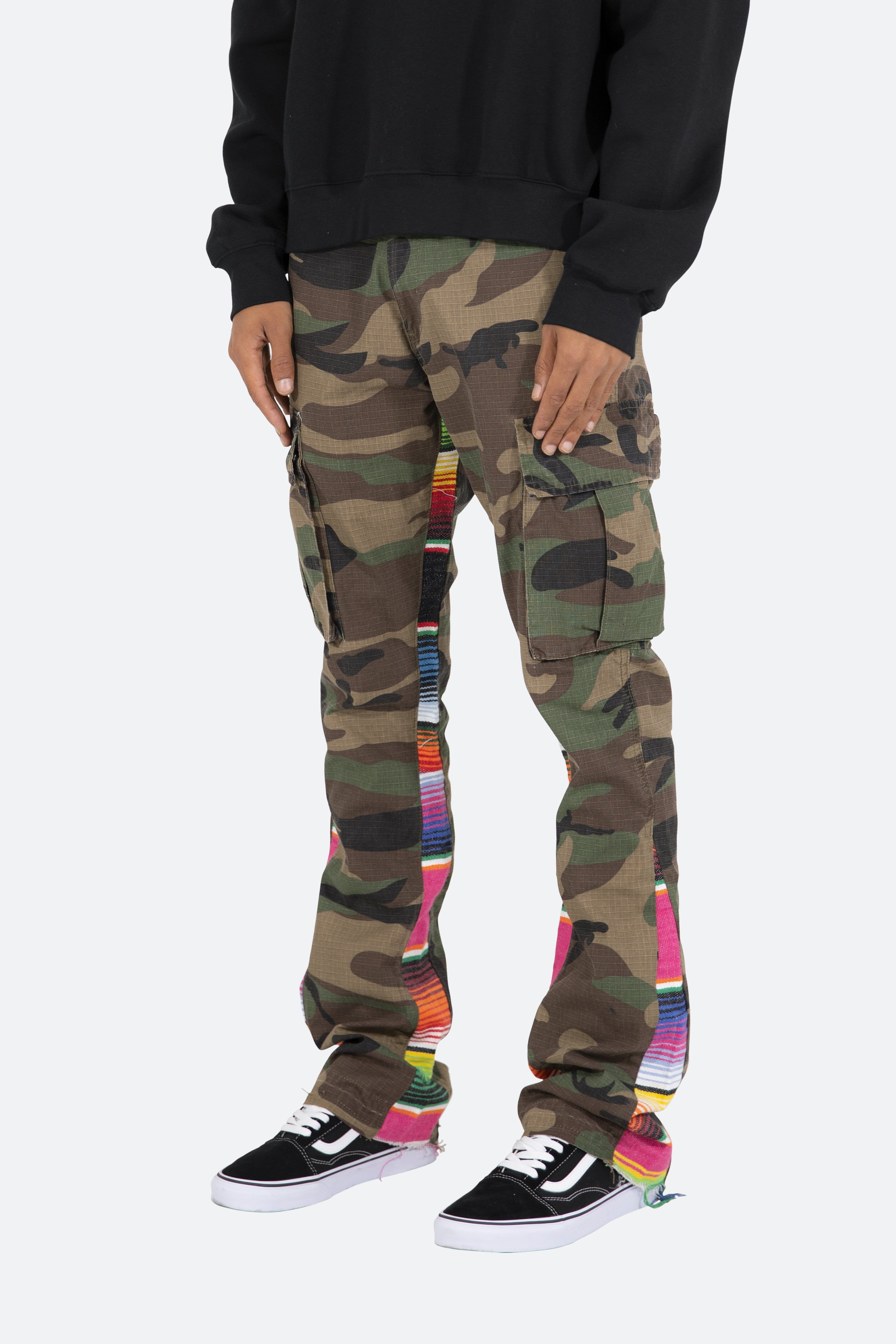 Serape Bootcut Cargo Pants - Camo sold by MNML product image thumbnail 4