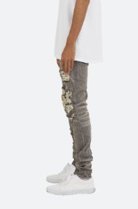 X284 Moto Skinny Denim - Grey/Blue sold by MNML