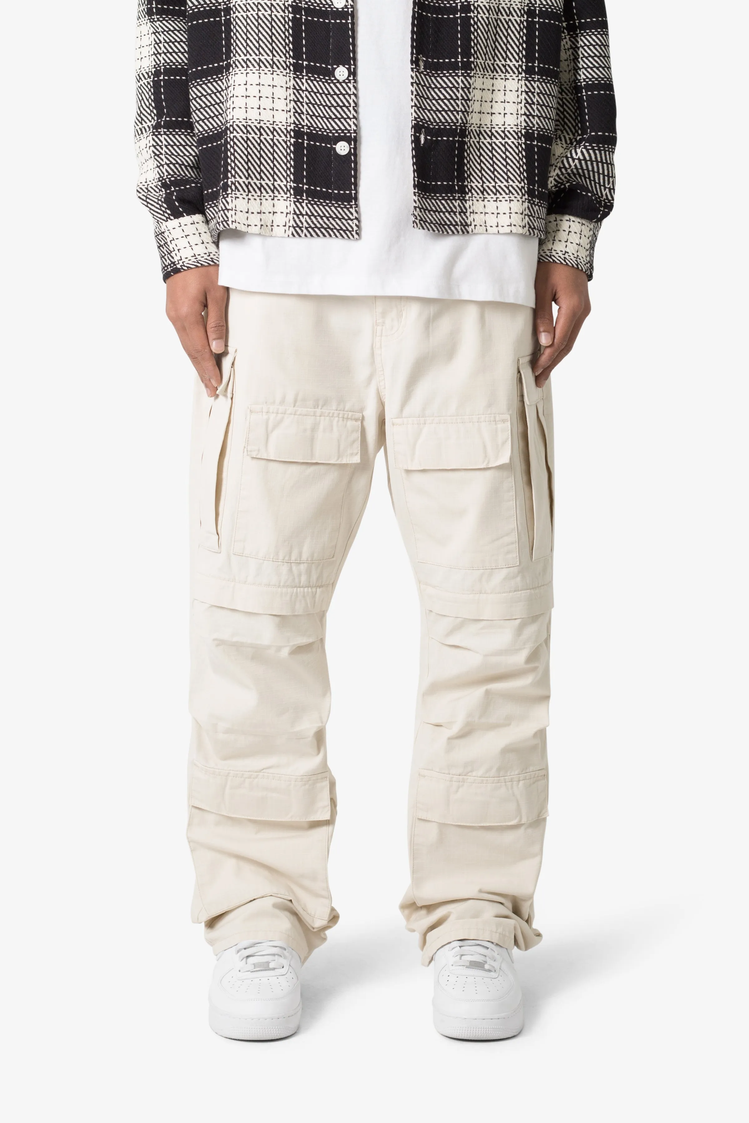 Ultra Baggy Ripstop Cargo Pants - Off White sold by MNML product image thumbnail 3