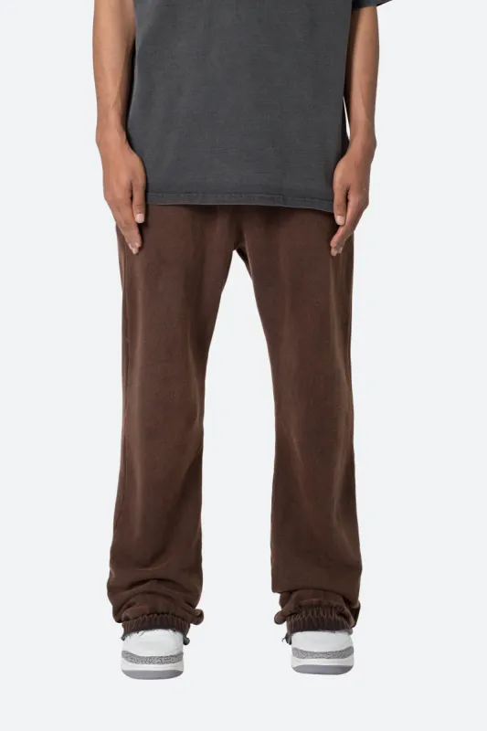 Washed Flare Sweatpants - Brown sold by MNML