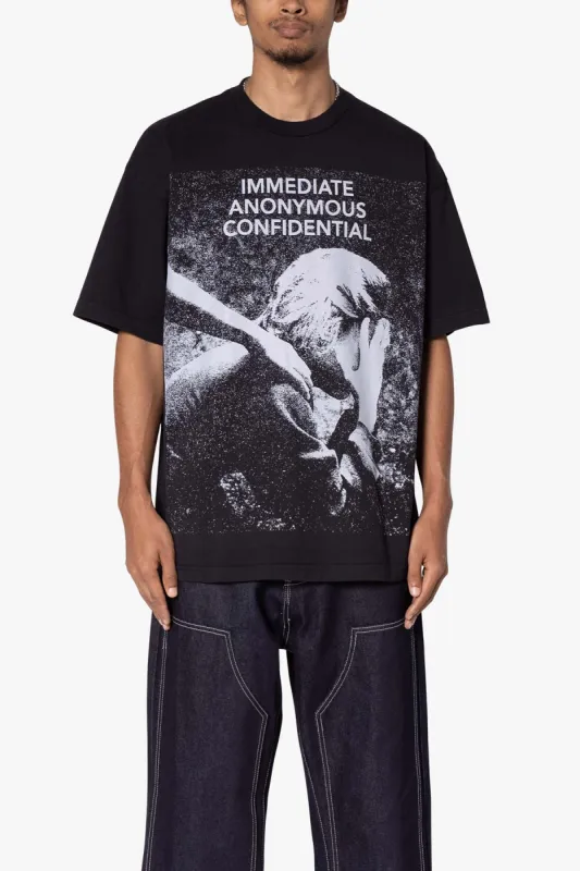 Confidential Tee - Washed Black sold by MNML