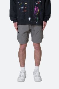 Nylon Side Cargo Shorts - Grey sold by MNML