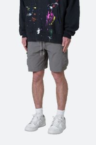 Nylon Side Cargo Shorts - Grey sold by MNML