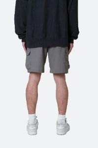 Nylon Side Cargo Shorts - Grey sold by MNML