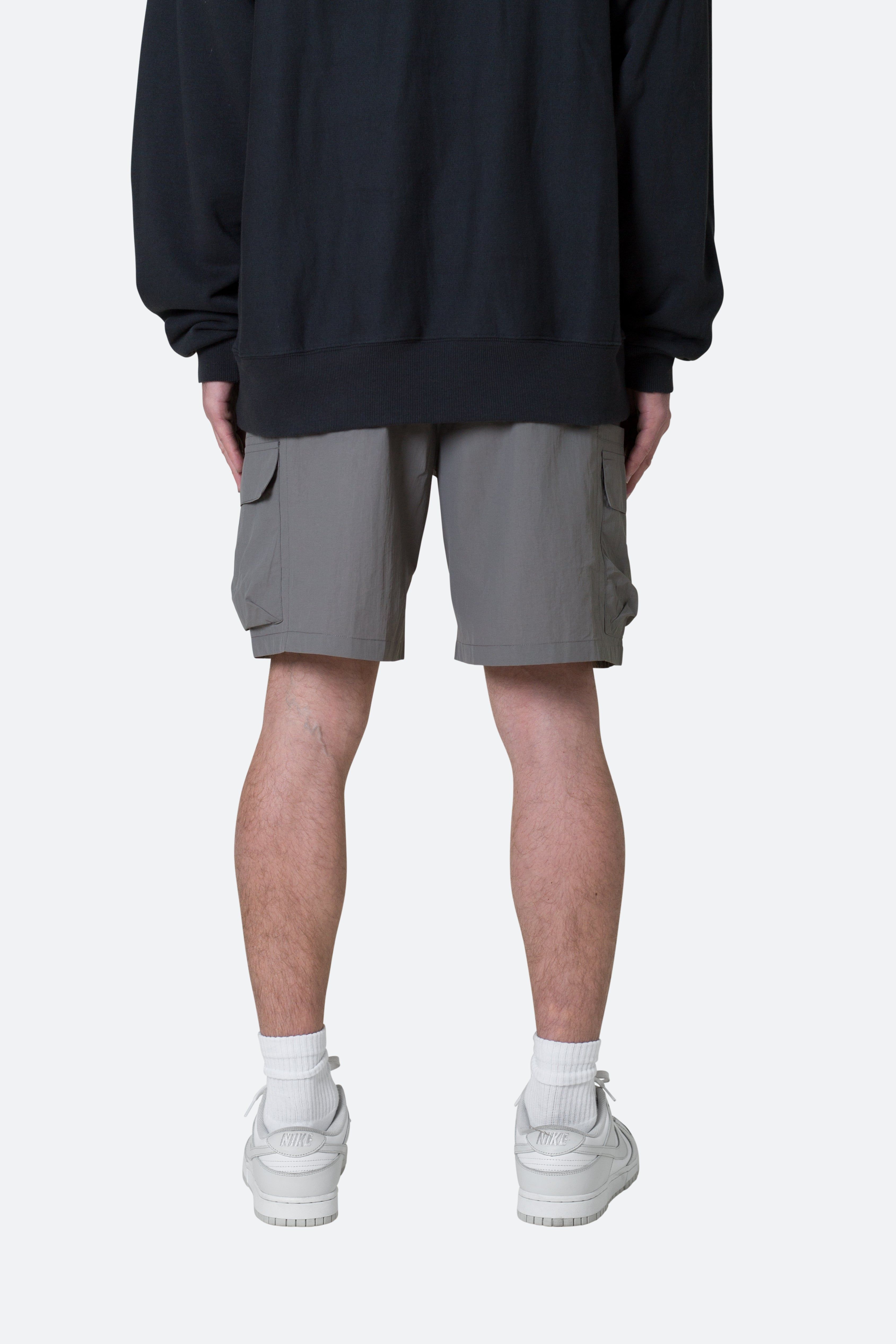 Nylon Side Cargo Shorts - Grey sold by MNML product image thumbnail 6