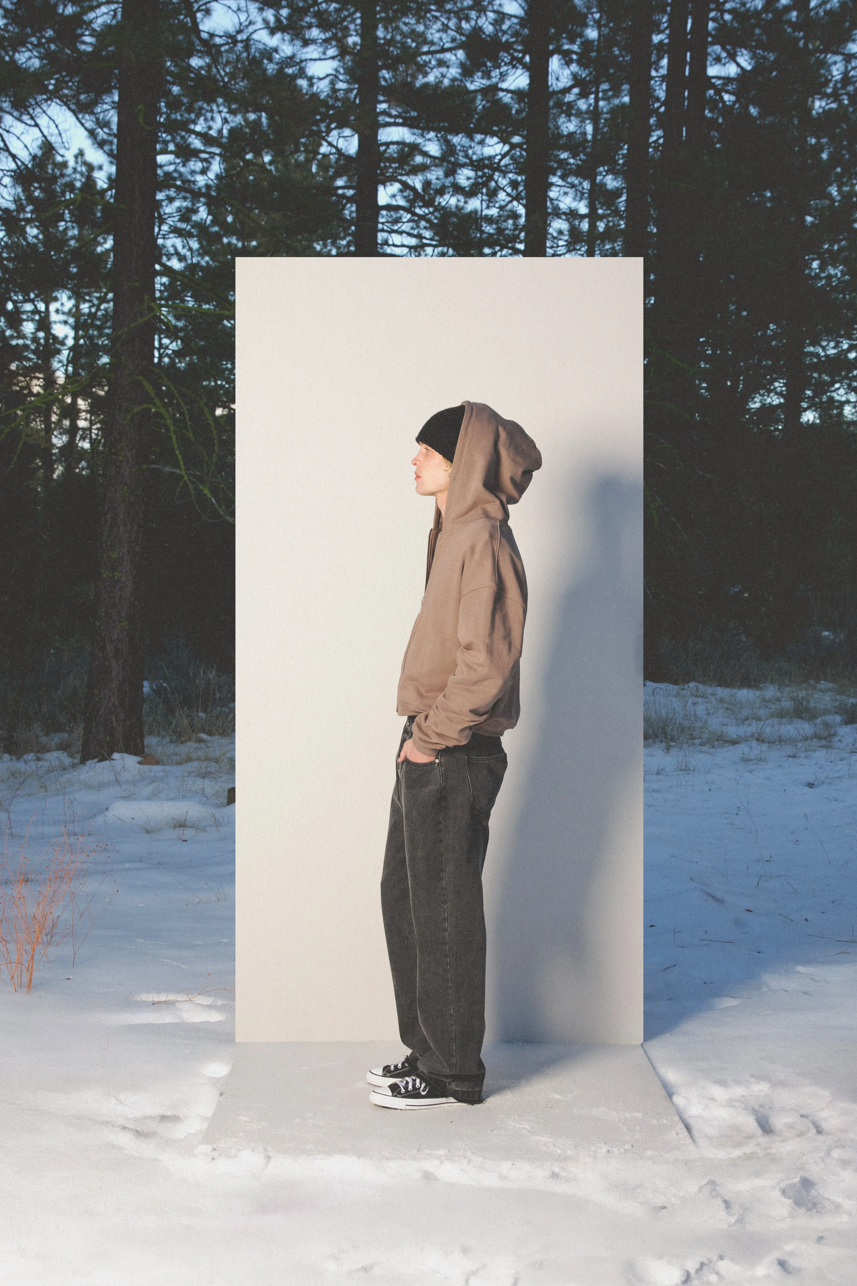 The Perfect Zip Up Hoodie - Grace Gray sold by MNML product image thumbnail 4