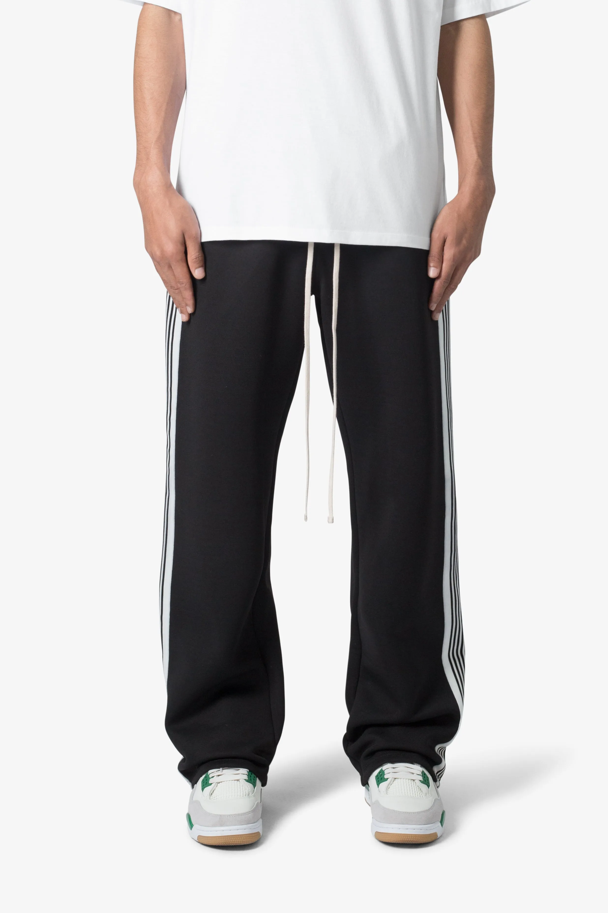 Tricot Side Stripe Pants - Black sold by MNML