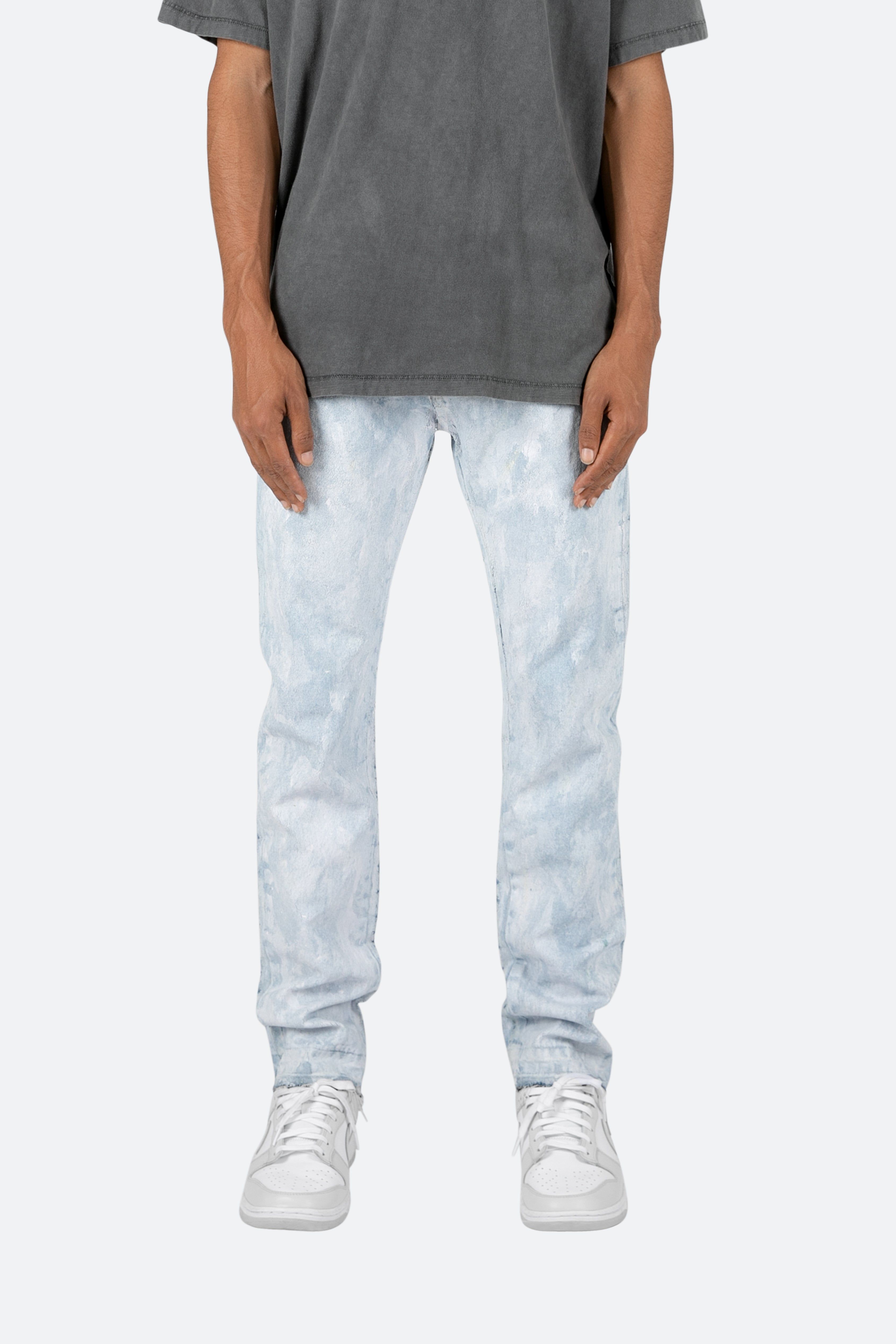 M358 Painted Slim Denim - Blue/White sold by MNML