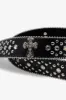 Studded Cross Belt - Black sold by MNML