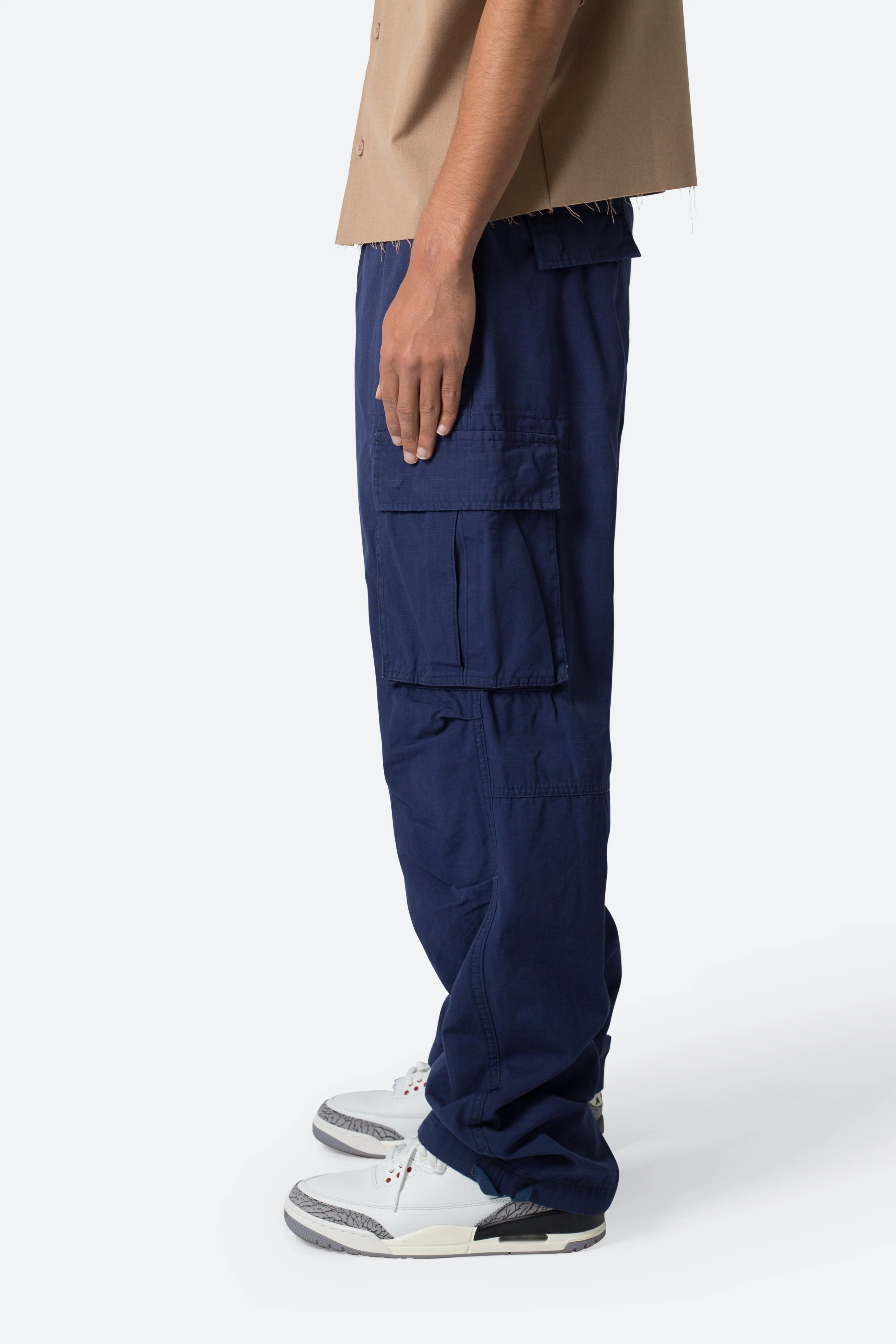 Ultra Baggy Vintage Cargo Pants - Navy sold by MNML product image thumbnail 5