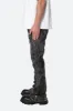 B571 Zipper Flare Pants - Washed Black sold by MNML