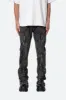 B571 Zipper Flare Pants - Washed Black sold by MNML