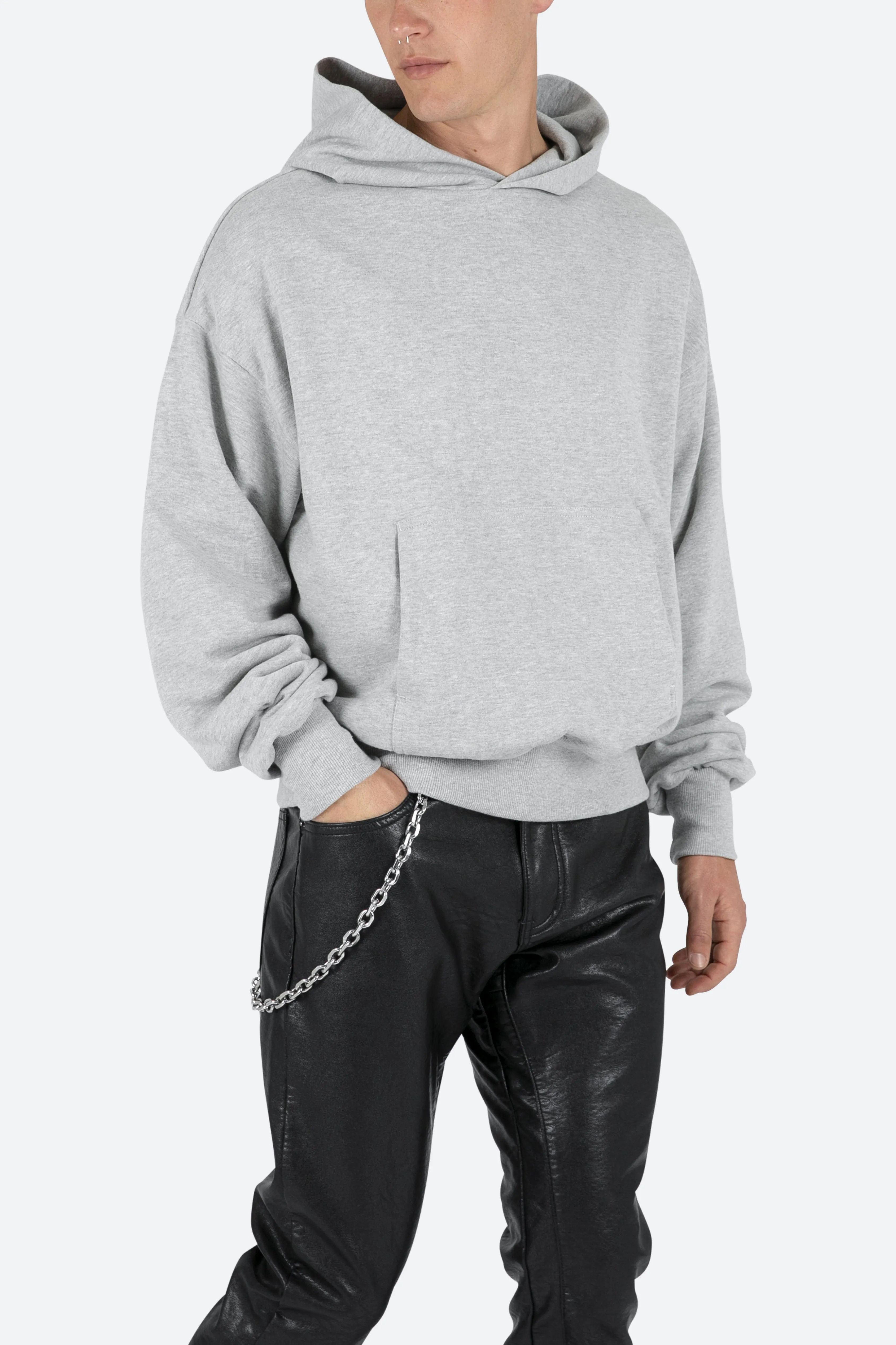 Double Layer Hoodie - Grey sold by MNML product image thumbnail 2