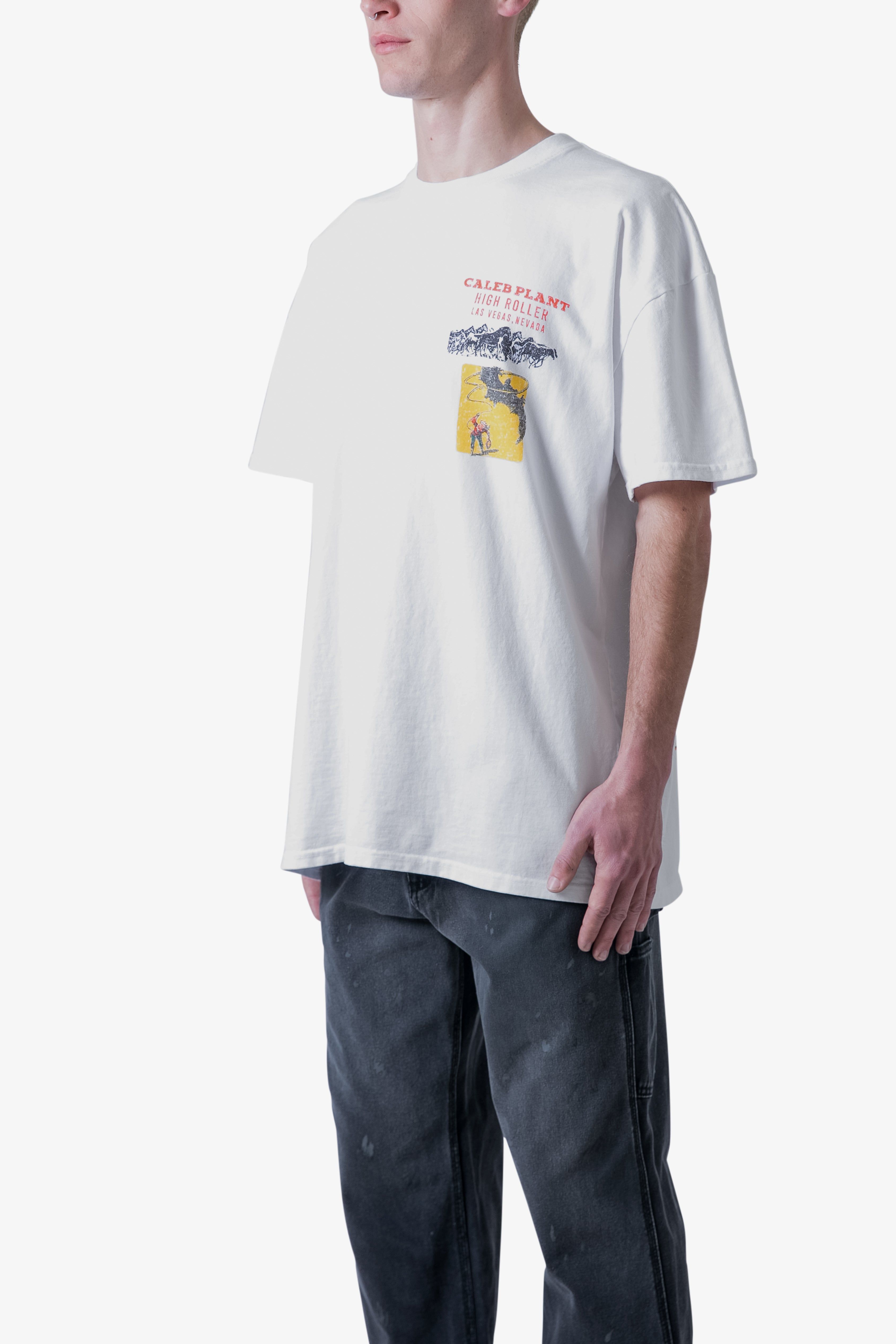 Vegas Tee - White sold by MNML product image thumbnail 4