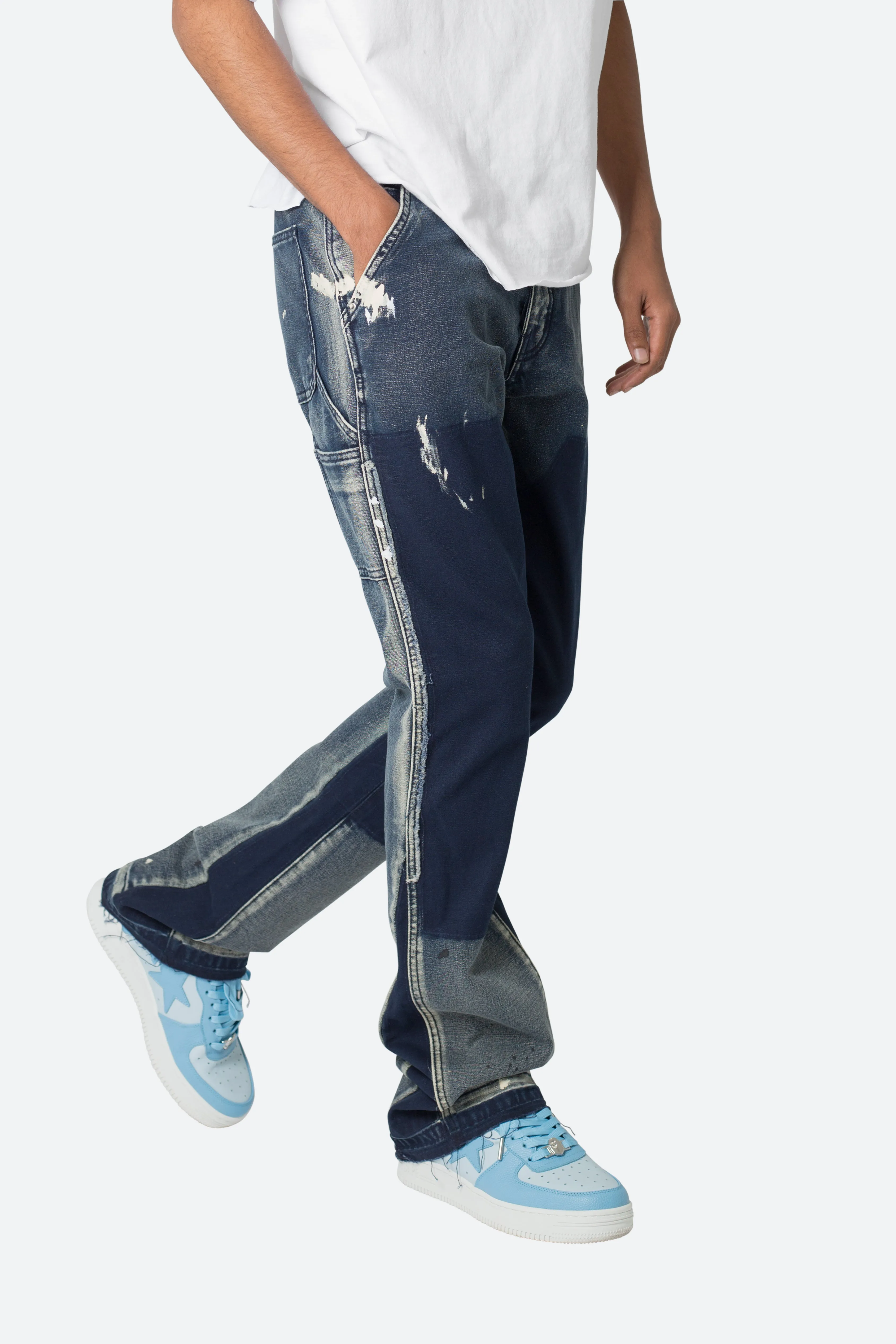 B243 Flare Denim - Navy sold by MNML product image thumbnail 2