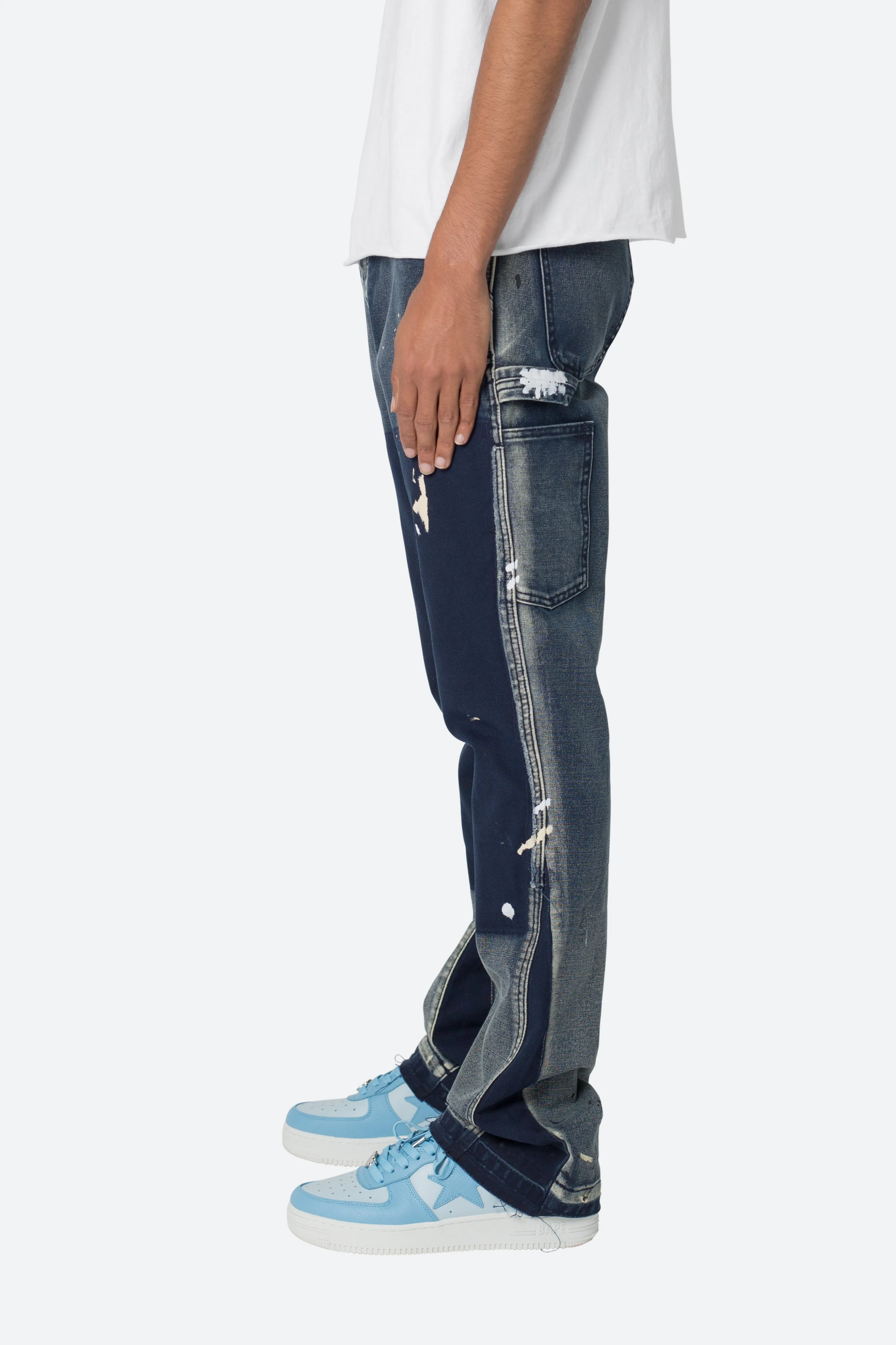 B243 Flare Denim - Navy sold by MNML product image thumbnail 5