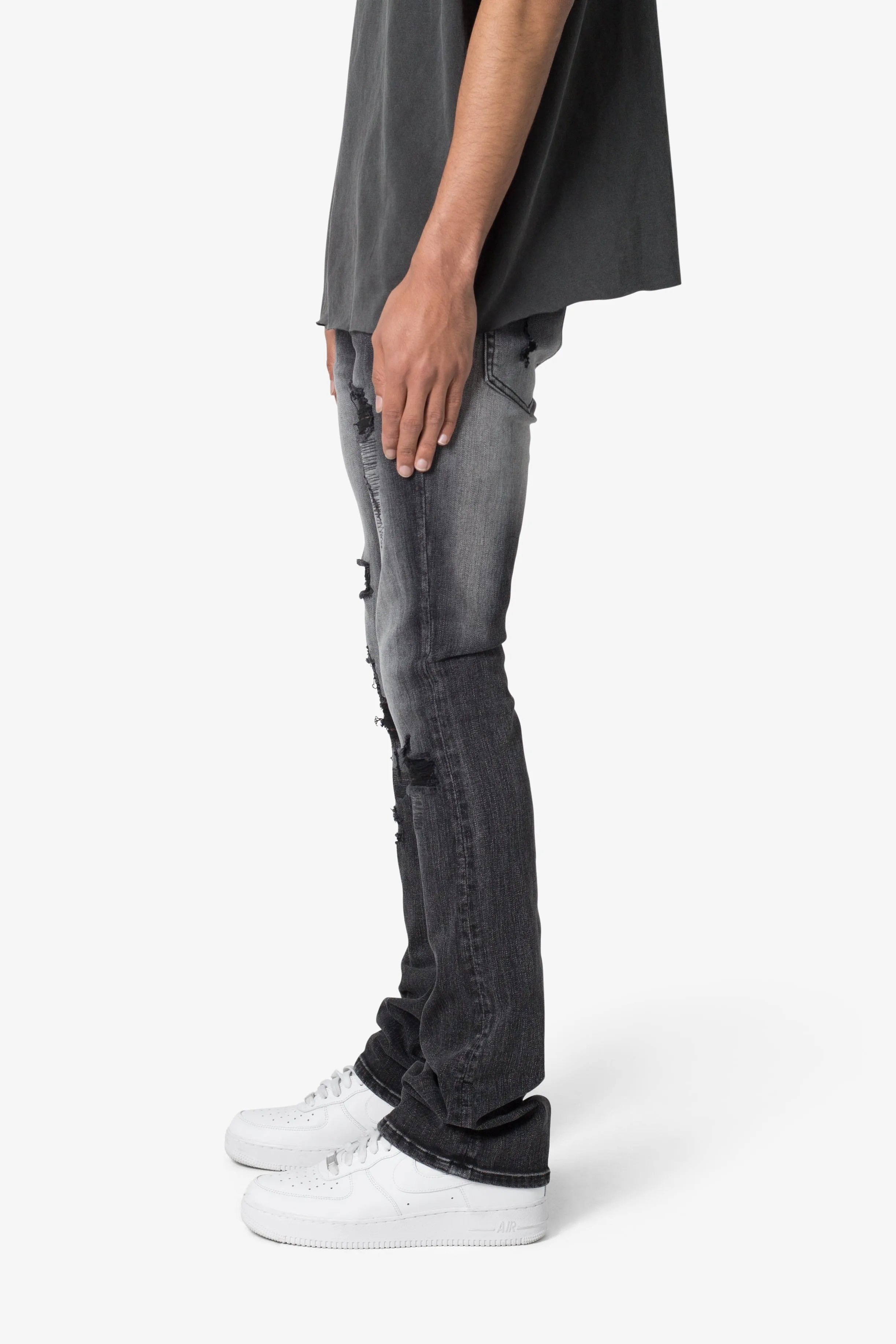 X635 Skinny Stacked Denim - Black sold by MNML product image thumbnail 4