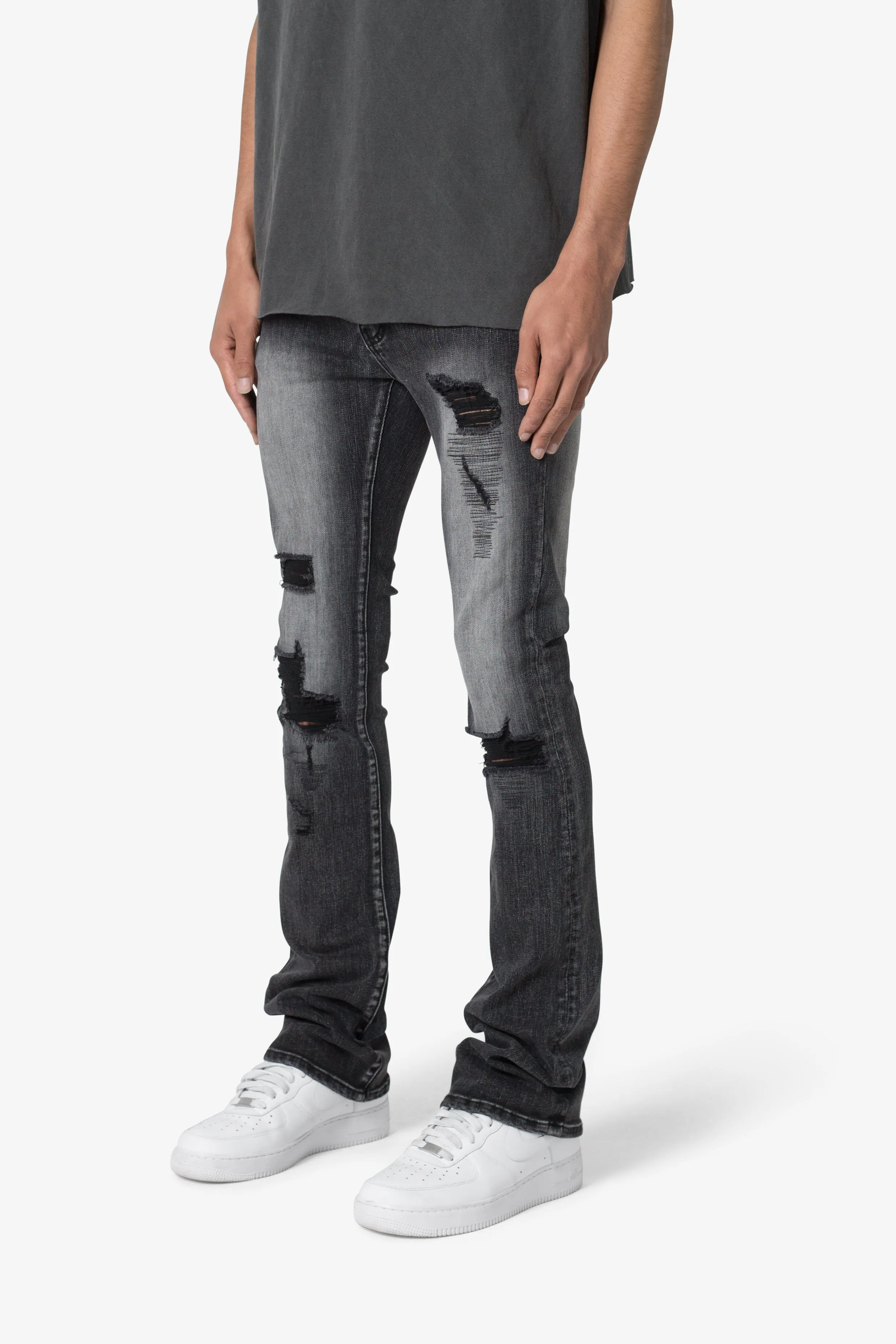 X635 Skinny Stacked Denim - Black sold by MNML product image thumbnail 3