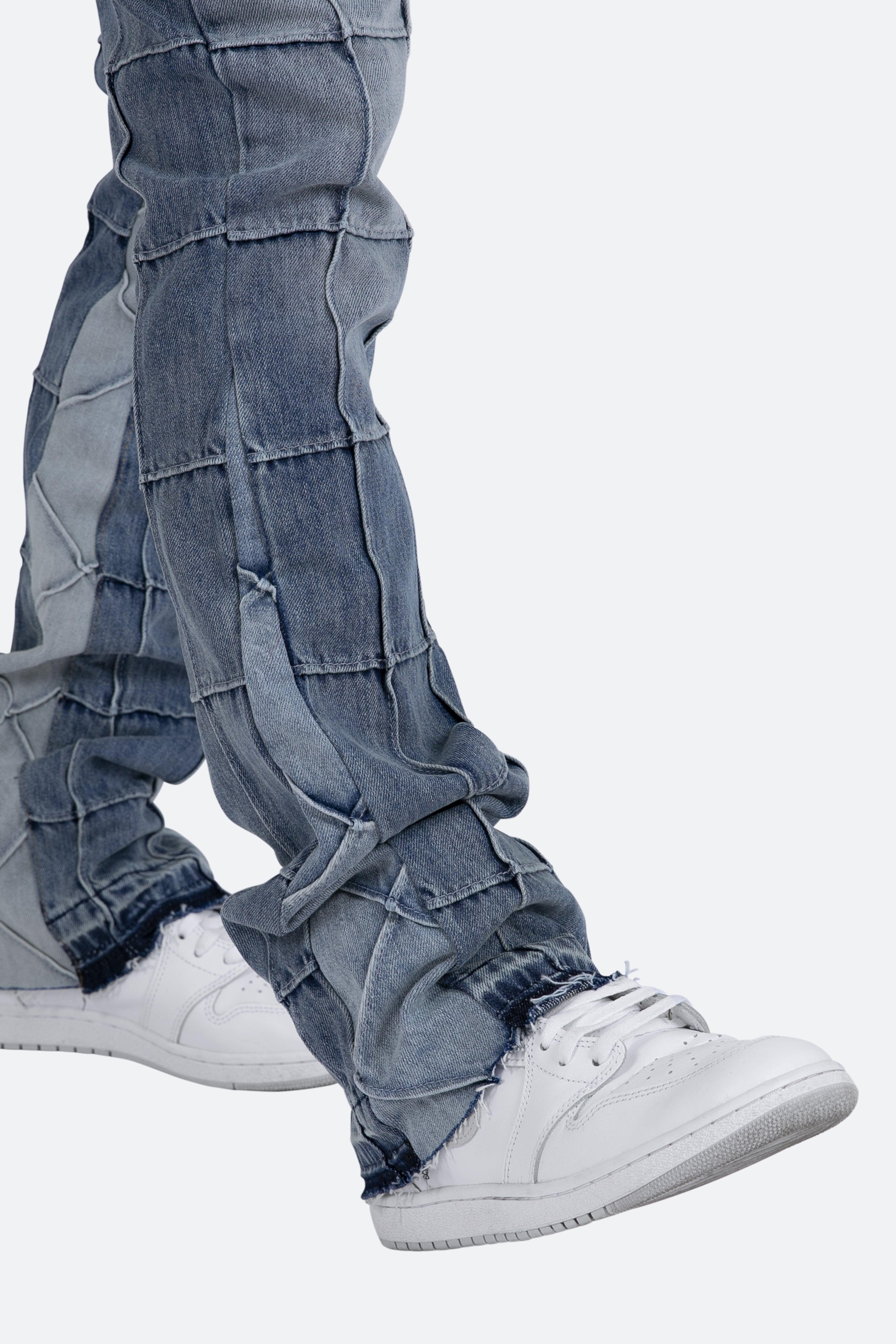 B420 Paneled Flare Denim - Blue sold by MNML product image thumbnail 10