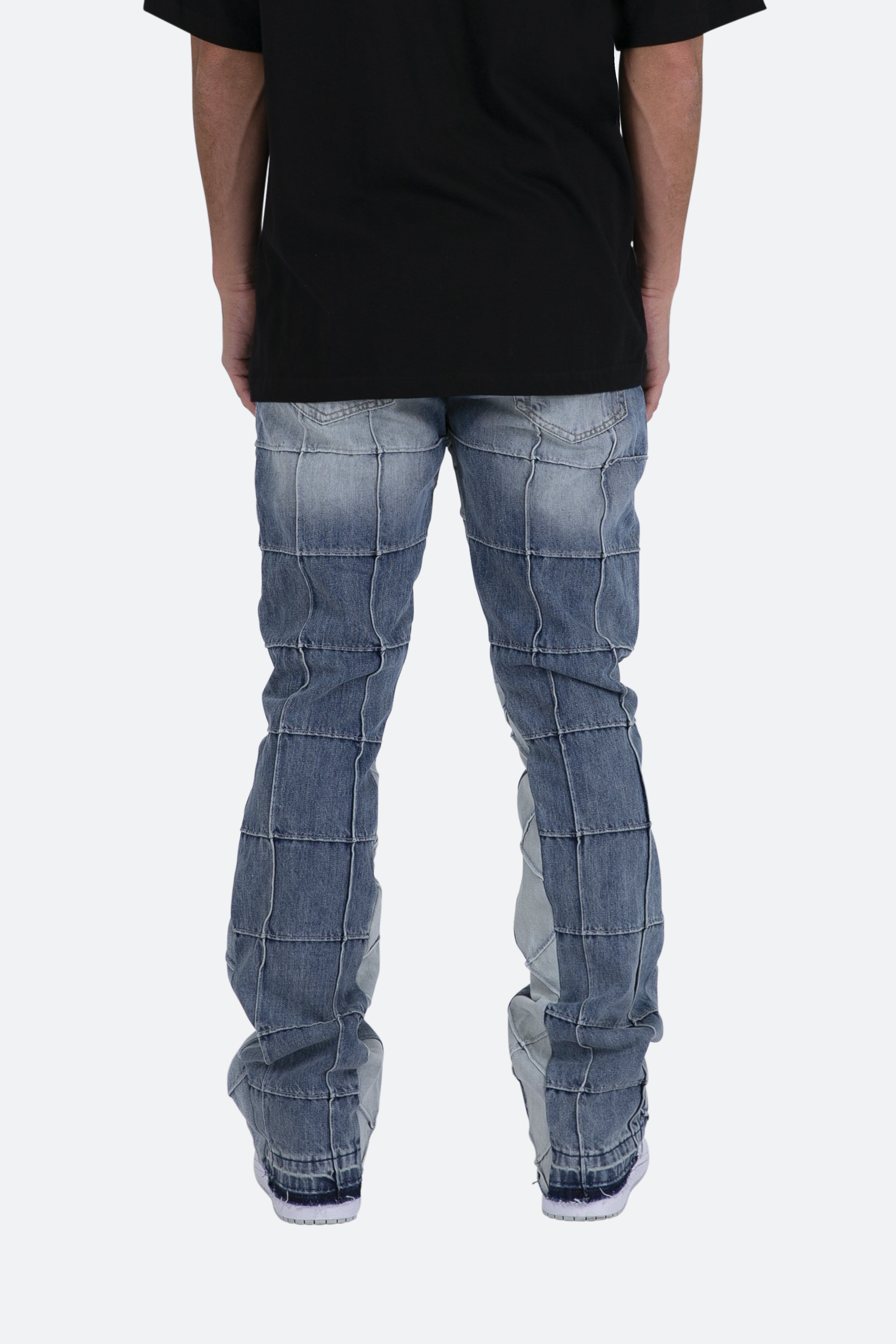 B420 Paneled Flare Denim - Blue sold by MNML product image thumbnail 6