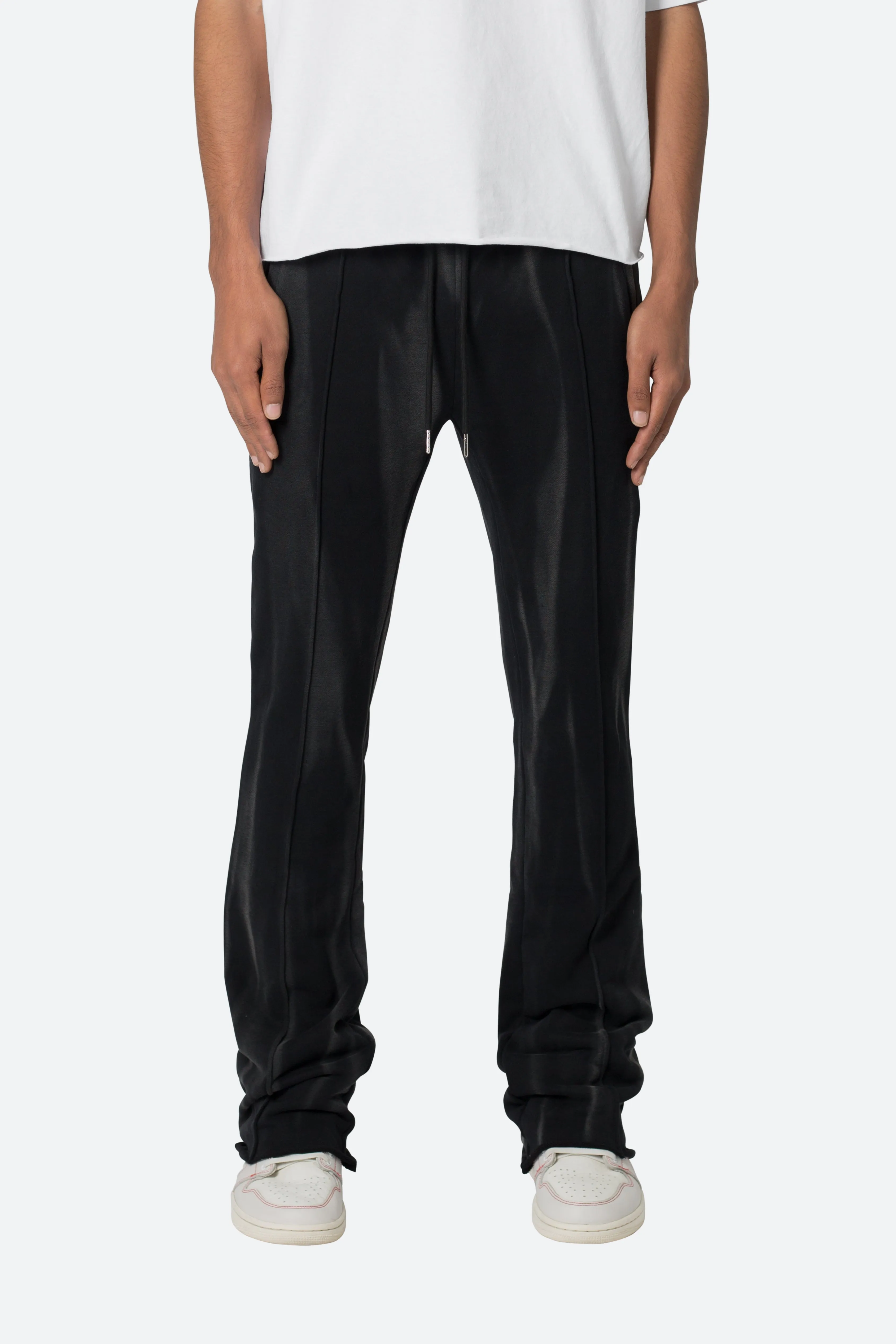 French Terry Flare Sweatpants - Black sold by MNML