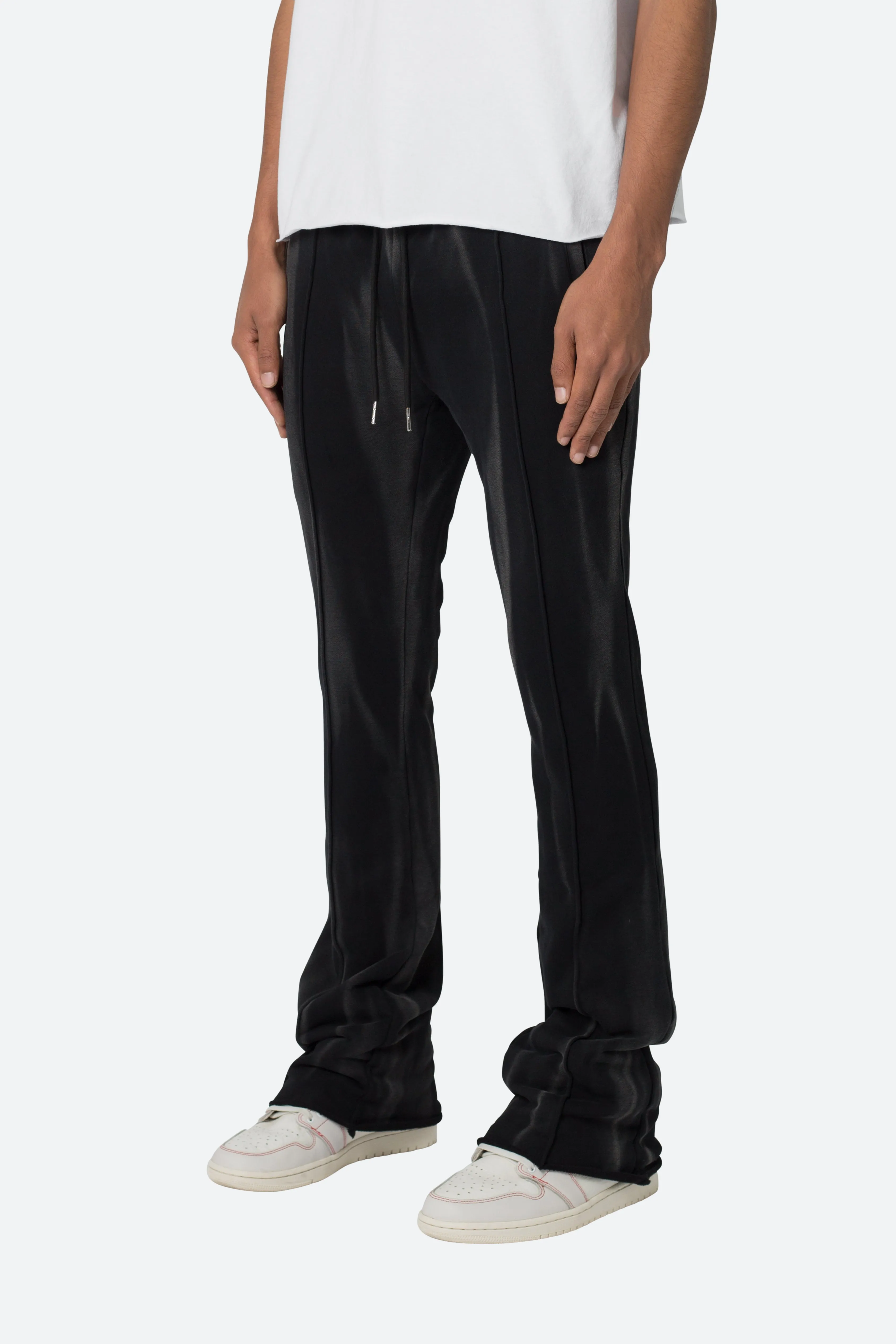 French Terry Flare Sweatpants - Black sold by MNML product image thumbnail 2