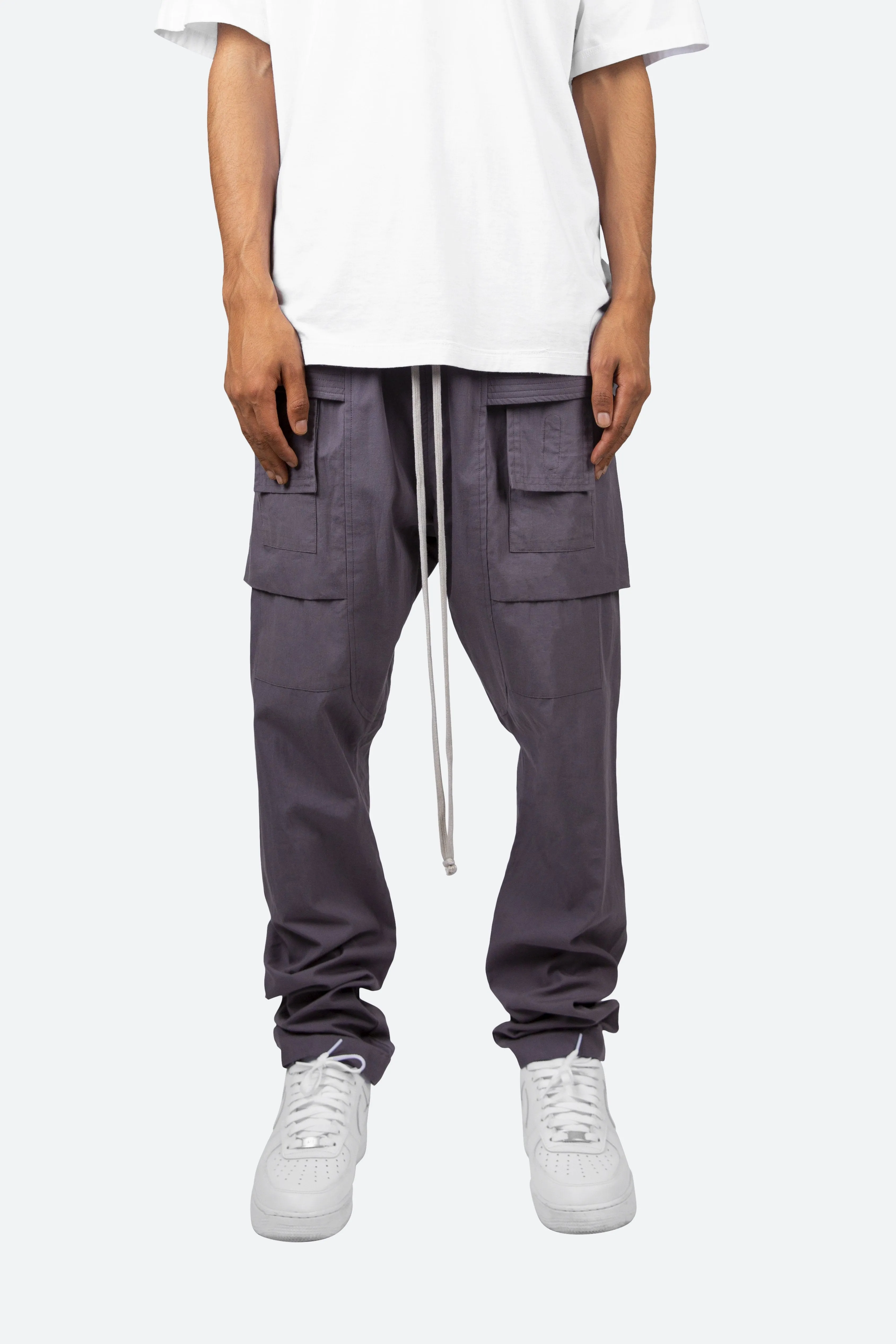 Drop Crotch Cargo Pants - Charcoal Grey sold by MNML