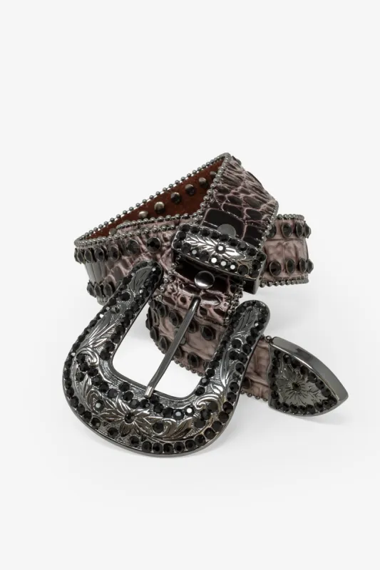 Double Row Studded Belt - Taupe sold by MNML